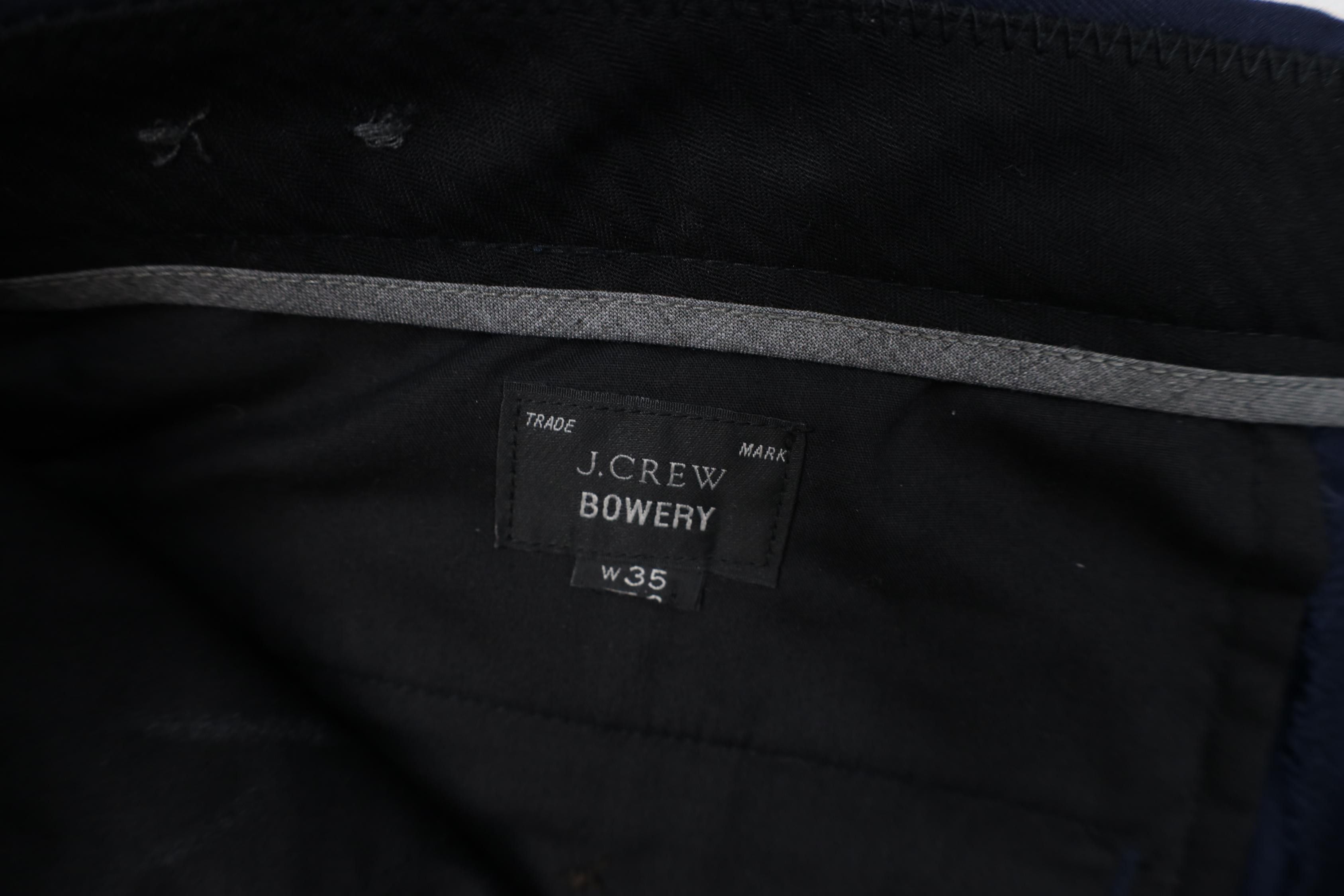 J.Crew J Crew Bowery Stretch Classic Fit Chino Pants Navy Blue Size US 35 - 8 Thumbnail