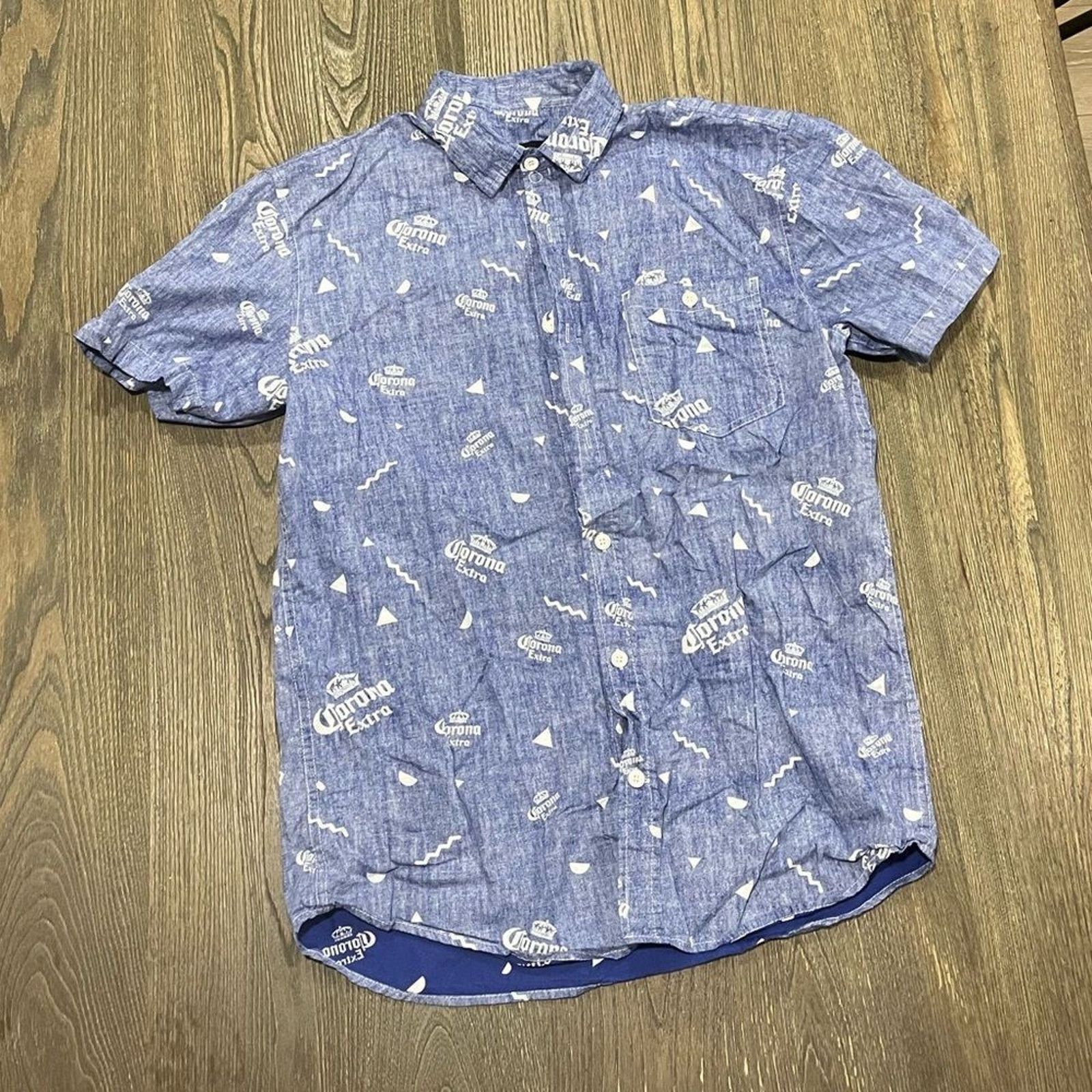 Other Corona Extra All Over Button-Down Shirt Short Sleeve M Size US M / EU 48-50 / 2 - 1 Thumbnail