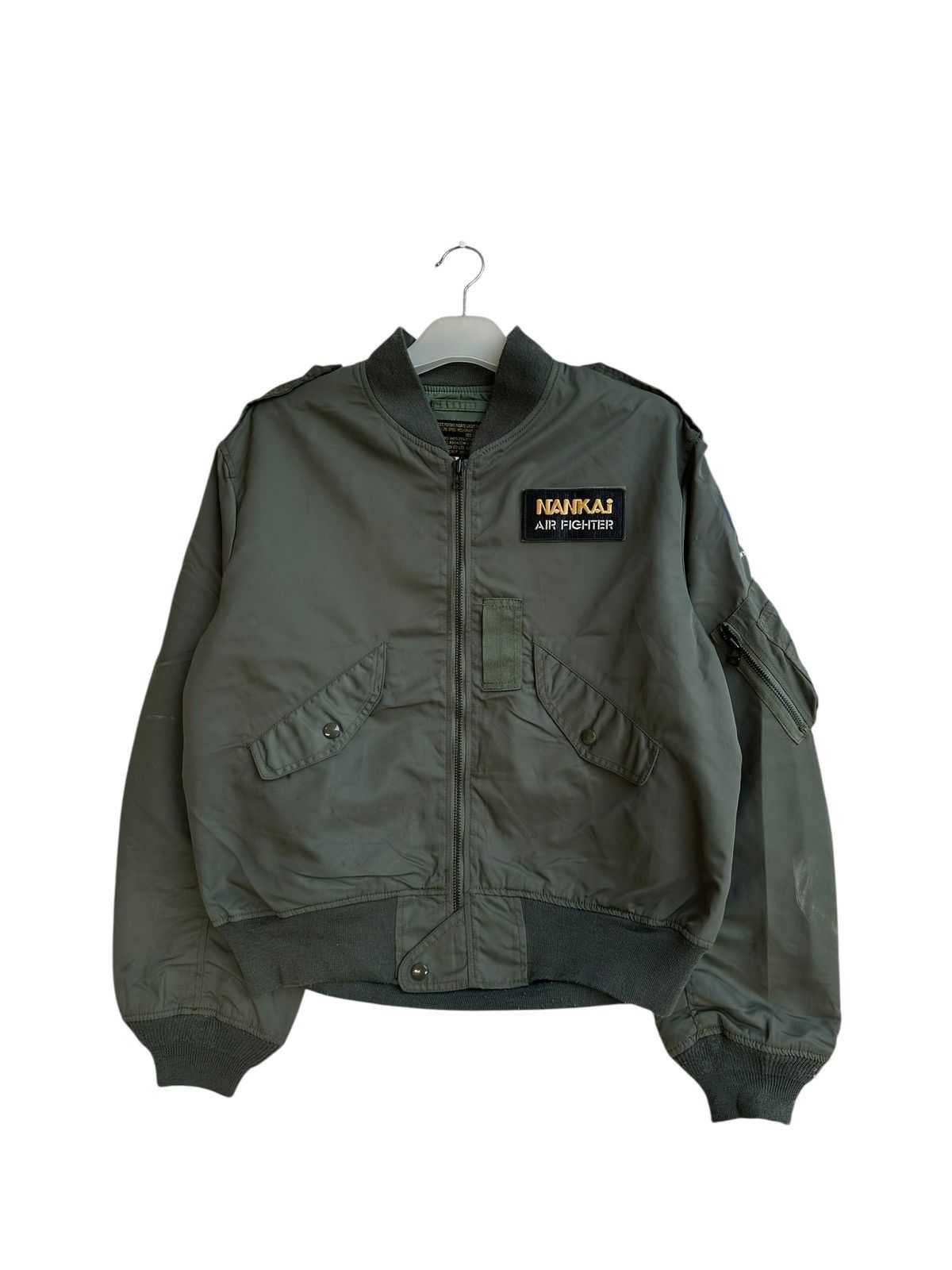 Japanese Brand Vintage Nankai Air Fighter Bomber Jacket Size US L / EU 52-54 / 3 - 1 Thumbnail