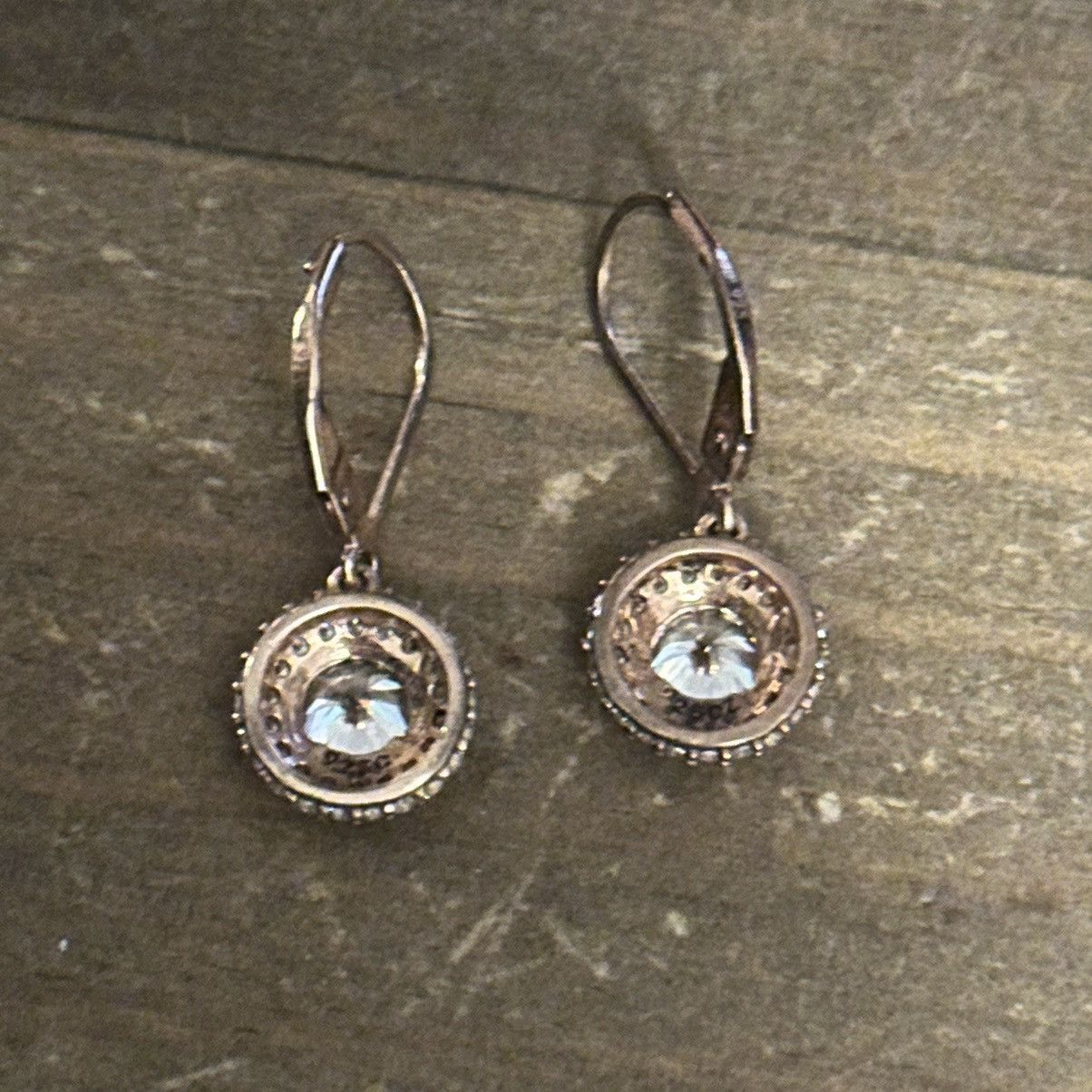 Other Rhinestone halo lever back drop earrings Size ONE SIZE - 3 Thumbnail