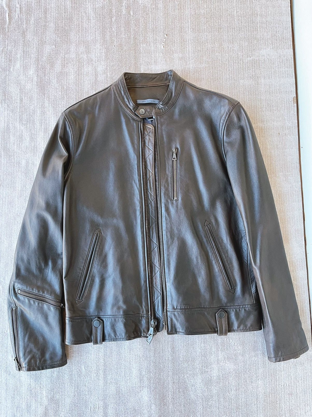John Varvatos John Varvatos Fashionable Pilot Leather Jacket Size US M / EU 48-50 / 2 - 1 Thumbnail