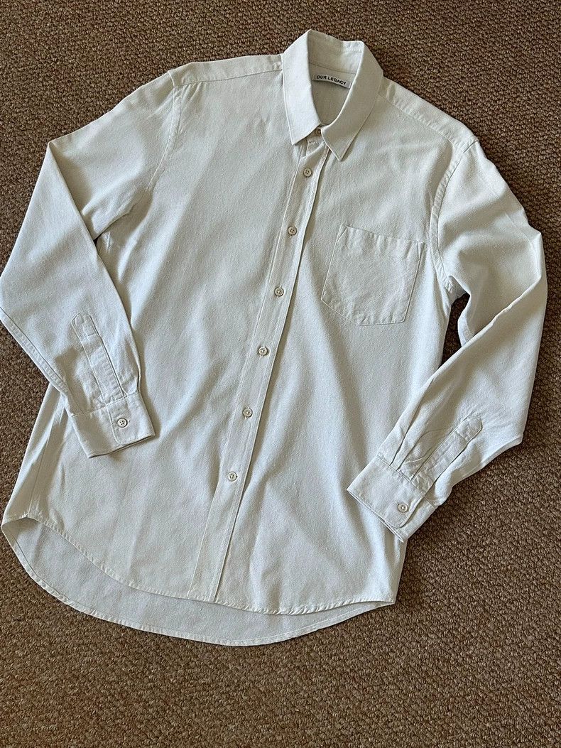 Our Legacy Our Legacy size48 White shirt Size US M / EU 48-50 / 2 - 3 Thumbnail