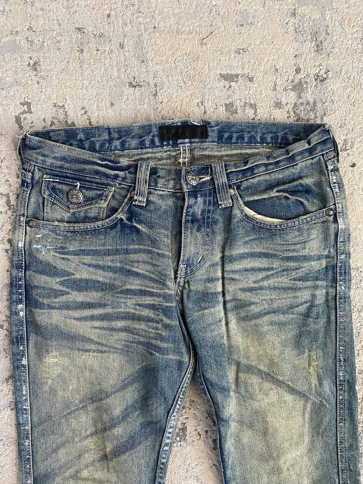 JACKROSE Jack Rose Luv Maison - Painter Flared Low Waist Jeans Size US 29 - 2 Thumbnail