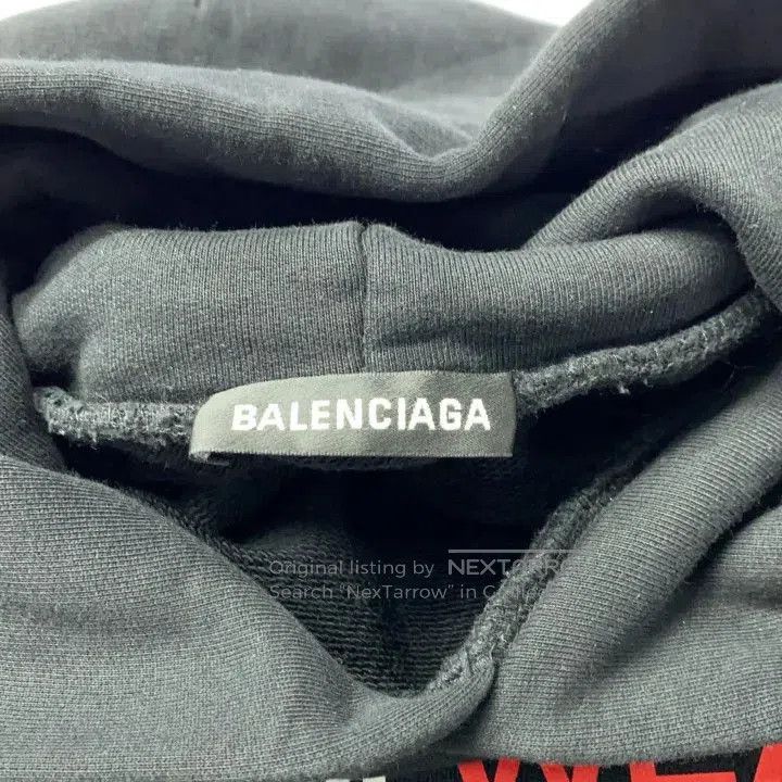 Balenciaga Balenciaga Black Logo Print Hoodie. Size US XXS / EU 40 - 1 Thumbnail