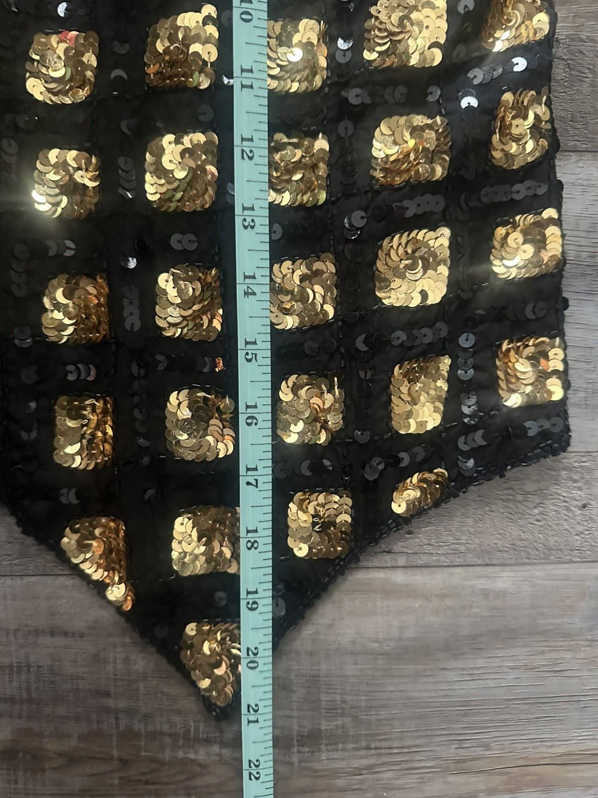 Other Vintage 1970s 100% Silk Black and Gold Beaded/Sequined Vest Size M / US 6-8 / IT 42-44 - 5 Thumbnail