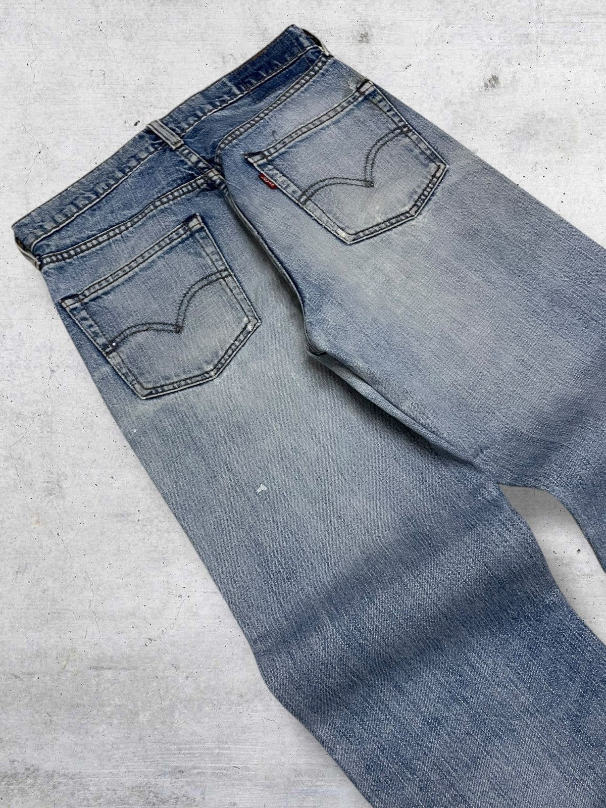 Levi's Vintage Clothing VINTAGE 501 LEVIS USA DESIGNER 90S OG SPLASH RIPPED DENIM Size US 29 - 15 Thumbnail