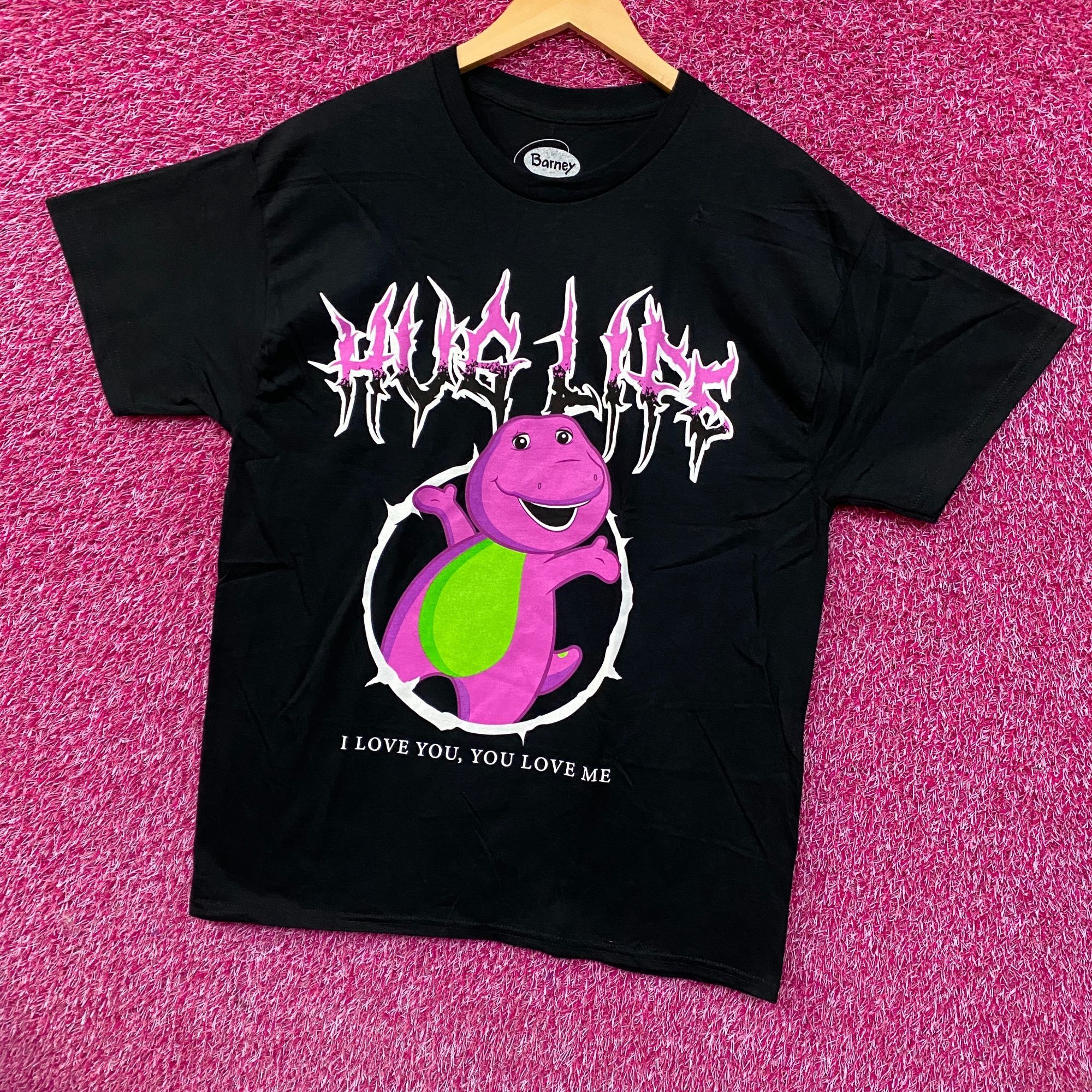 Other Barney the Dinosaur "Hug Life" Metal Graphic T-Shirt Large Size US L / EU 52-54 / 3 - 3 Thumbnail