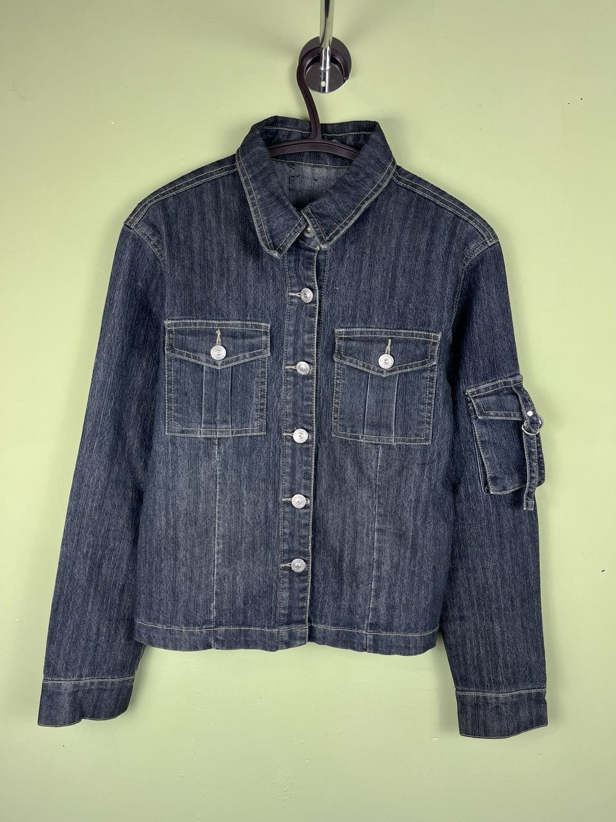 Japanese Brand Vintage Y2K cargo avant garde denim jacket Japanese Size M / US 6-8 / IT 42-44 - 1 Thumbnail