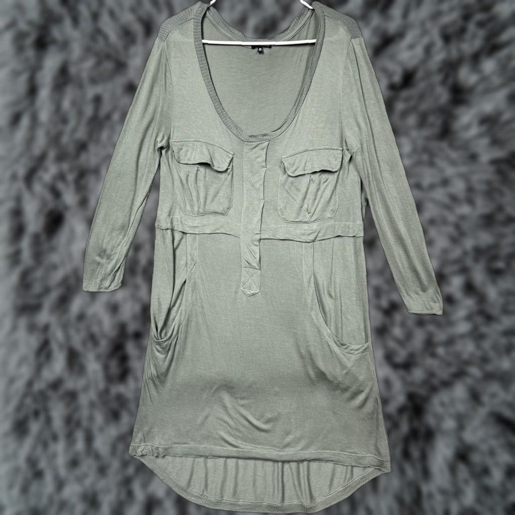 Hurley Hurley Shirt Dress Medium Hi Low Military Boho Industrial Gorpcore Skater Grunge Size M / US 6-8 / IT 42-44 - 1 Thumbnail