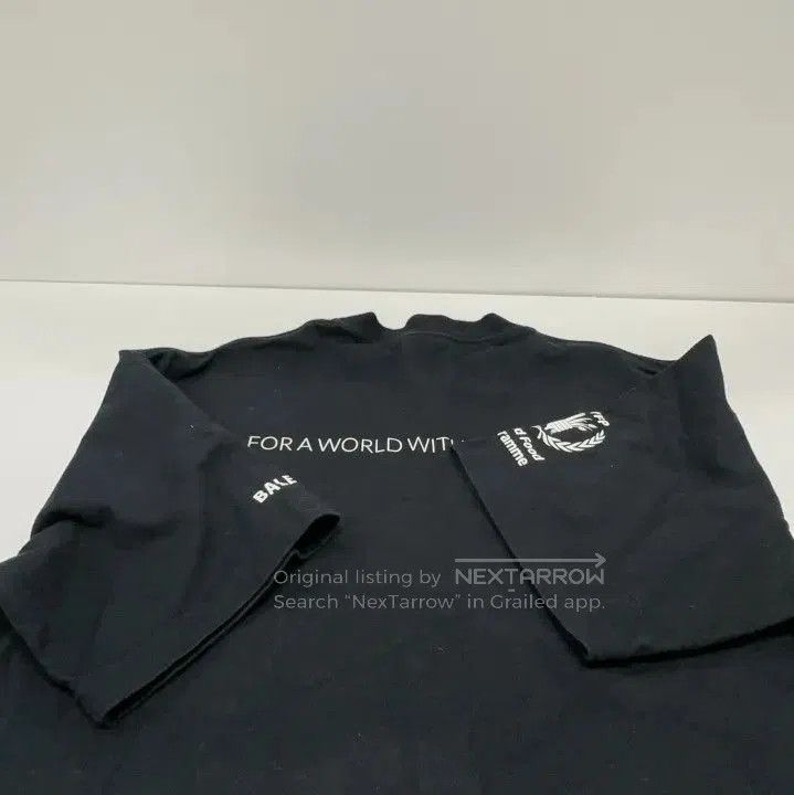 Balenciaga Balenciaga x WFP Black Logo T. Size US XXS / EU 40 - 7 Thumbnail