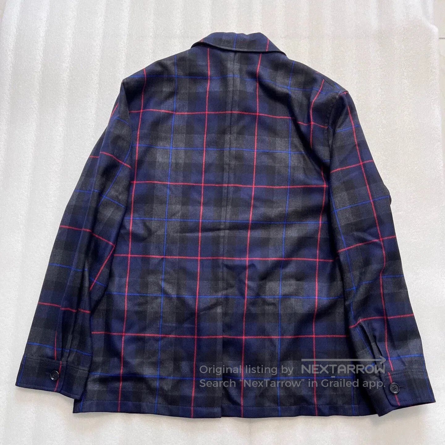 Versace Versace Men's Thin Wool Plaid Jacket. Size US XXL / EU 58 / 5 - 9 Thumbnail