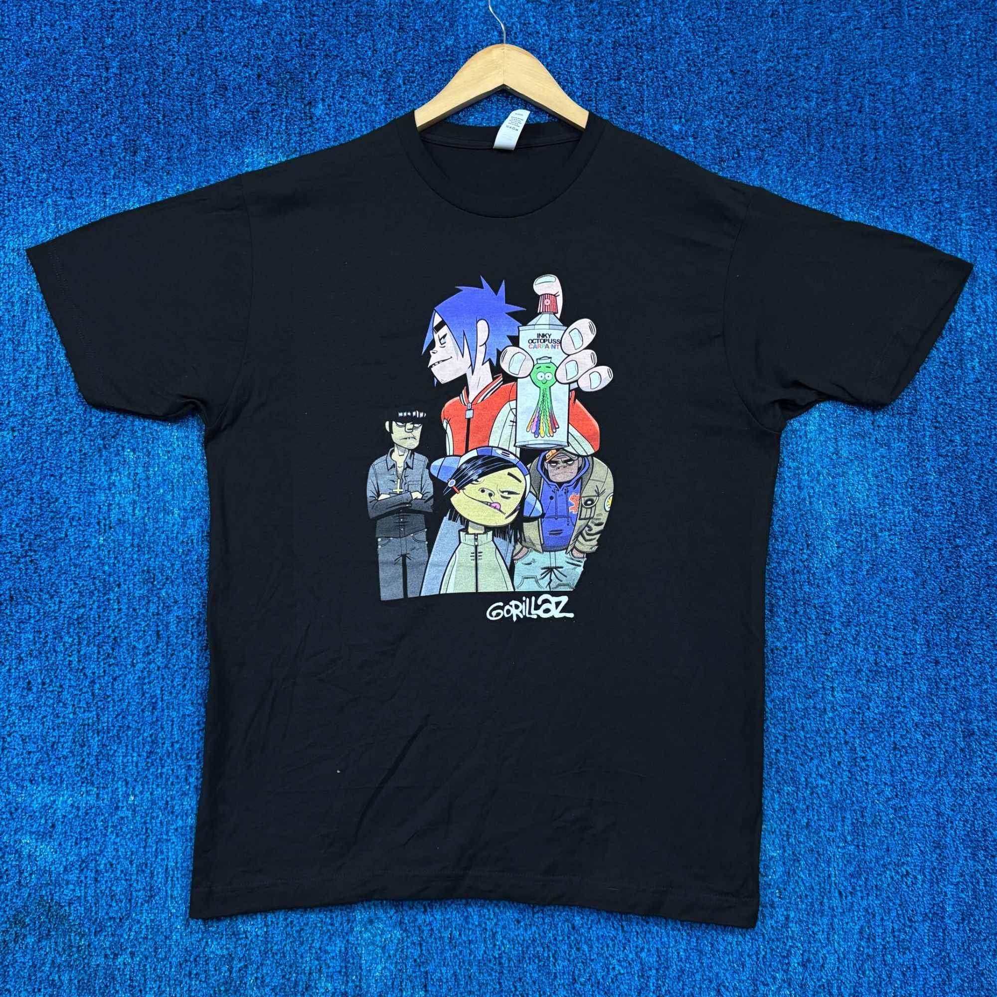 Band Tees Gorillaz Inky Octopuss Car Paint Poster Trip Hop Band Tee L Size US L / EU 52-54 / 3 - 1 Thumbnail