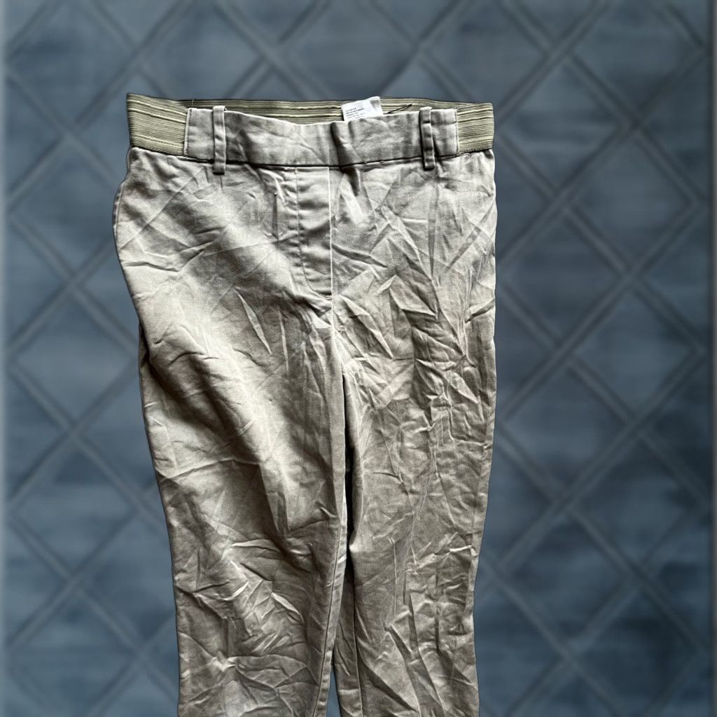 H&M H&M Dress Pants Women Size 4 Beige Pull on Flat Front Ankle Zip Regular Womens Size 27" / US 4 / IT 40 - 1 Thumbnail