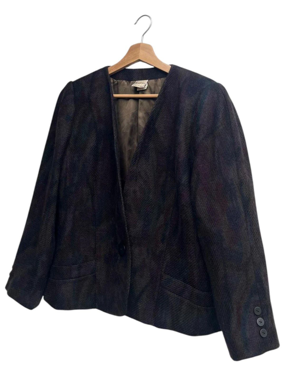 Krizia Vintage Krizia Wool Patterned Jacket Size L / US 10 / IT 46 - 5 Thumbnail