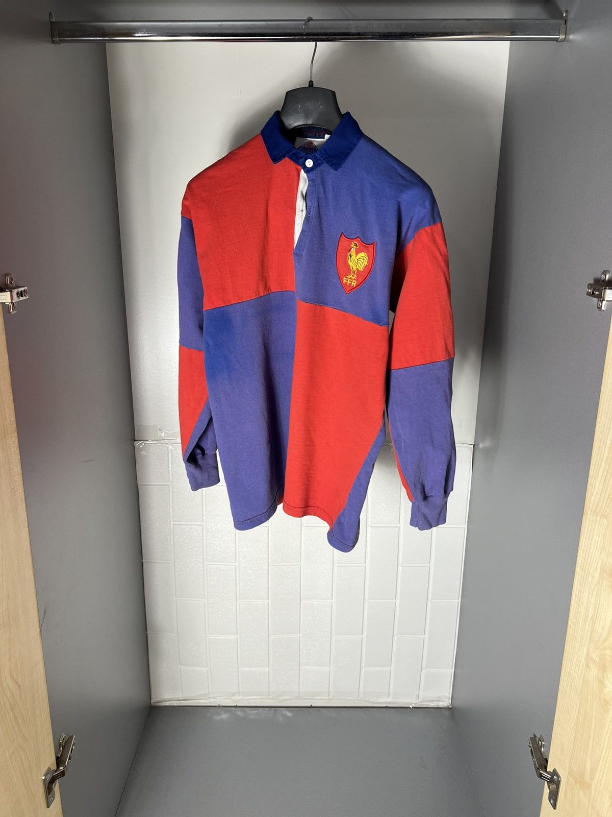 Cotton Traders × Vintage VERY RARE COTTON OXFORD FRANCE RUGBY JERSEY RETRO Y2K 90s Size US S / EU 44-46 / 1 - 2 Thumbnail