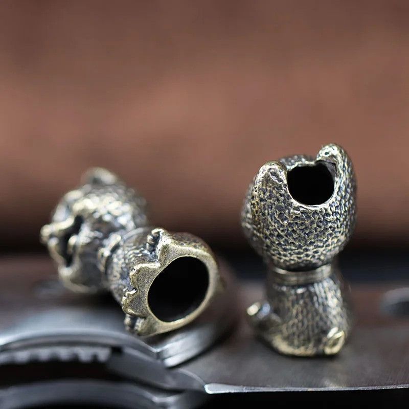 Handmade 2Pcs Cute Puppy Knife Beads Paracord Bead Zipper Umbrella Size ONE SIZE - 5 Thumbnail