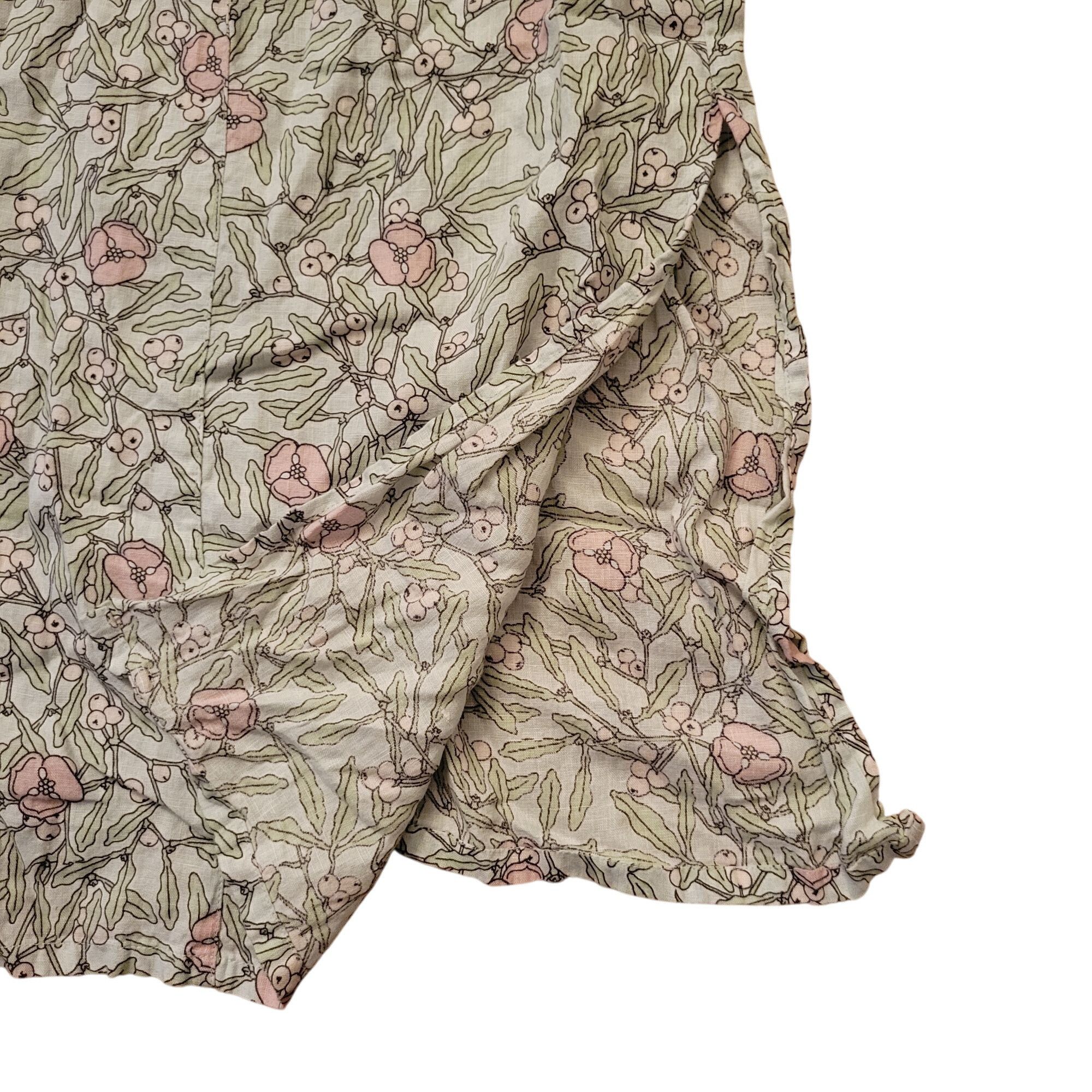 Flax 2 Piece Floral Sleeveless Maxi Dress Button Down Jacket
