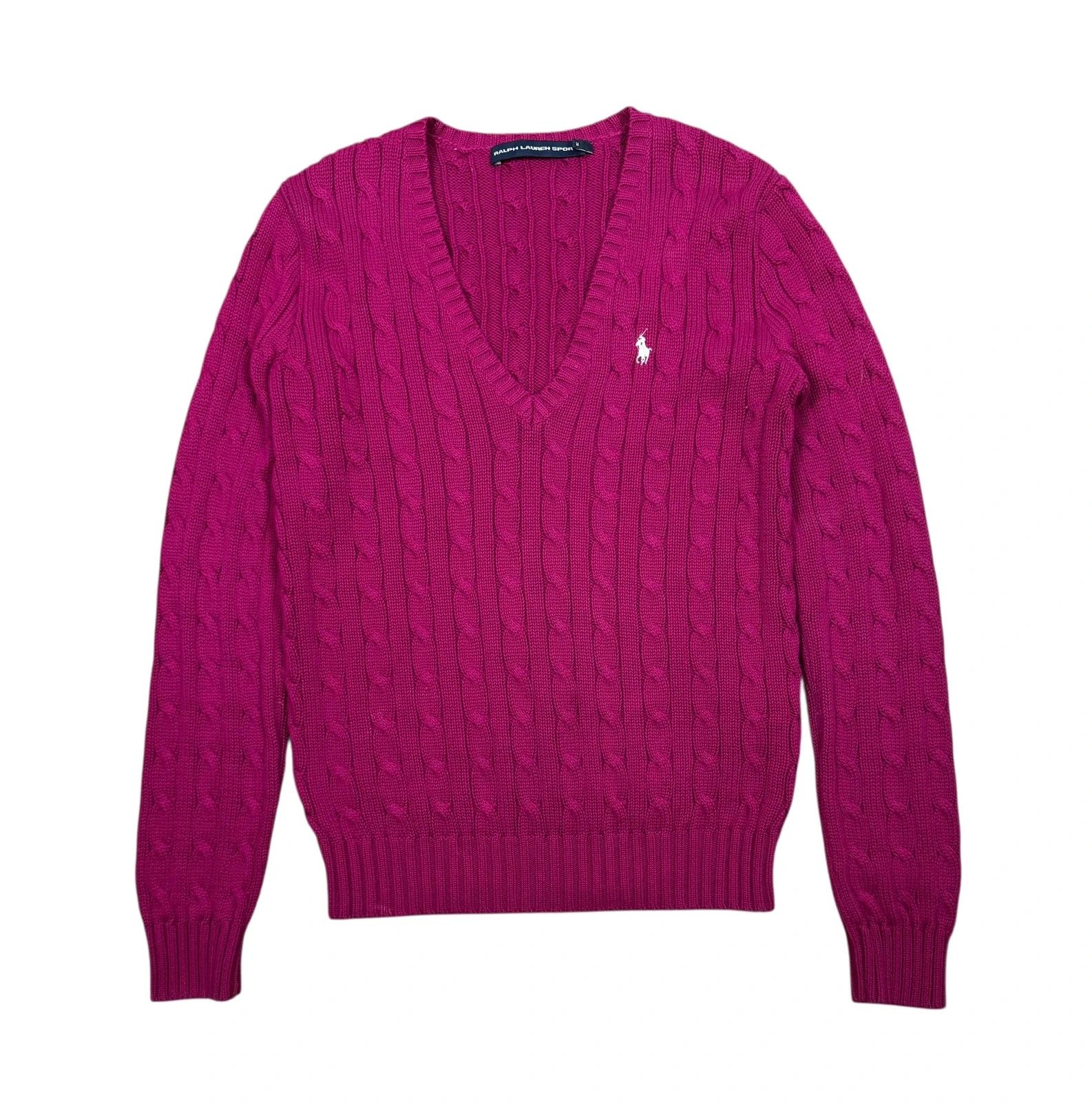 Ralph Lauren Ralph Lauren Sport Vintage 100% Cotton Jumper V-Neck size M Size M / US 6-8 / IT 42-44 - 9 Thumbnail