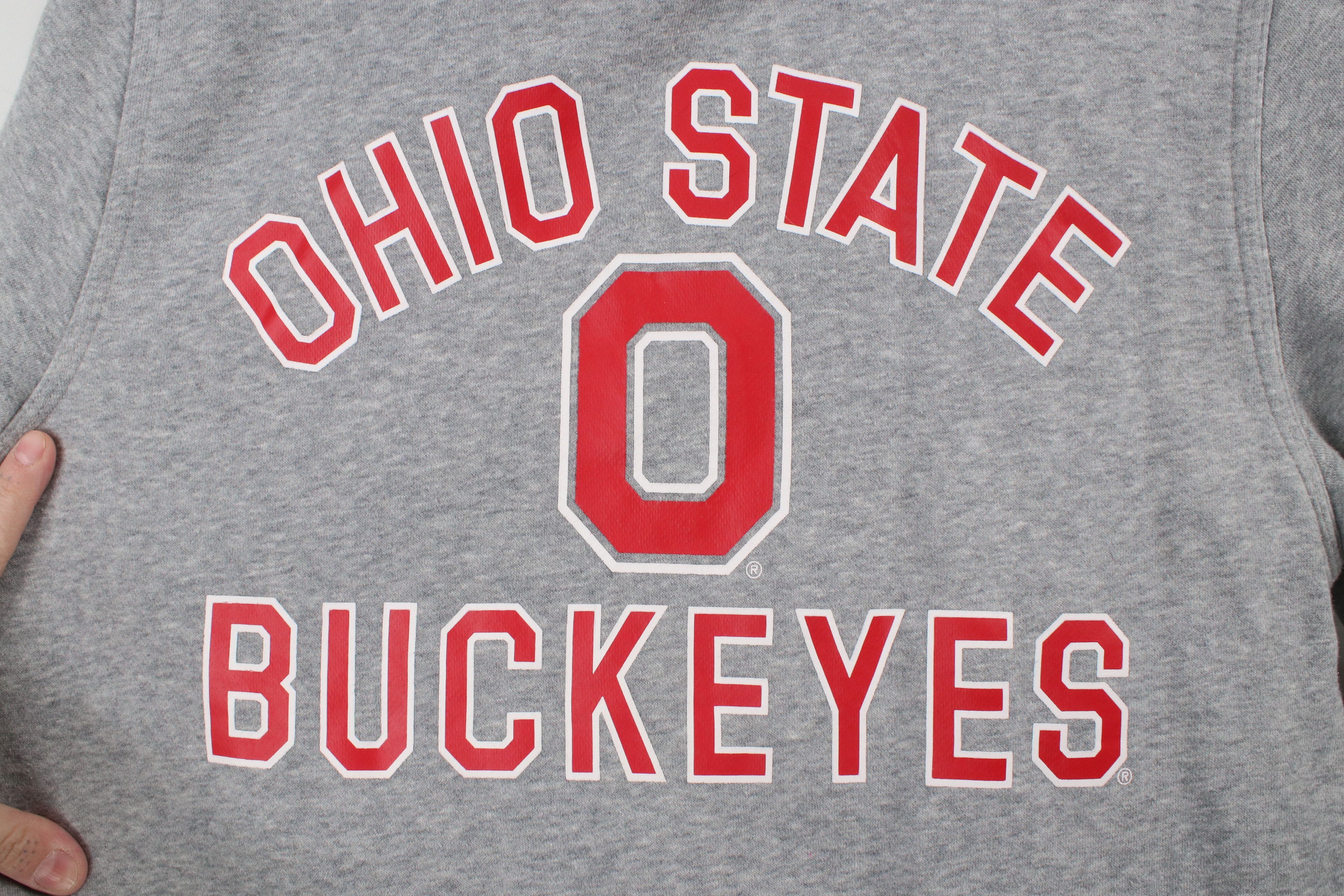 Nike × Vintage Nike Ohio State University Buckeyes Hoodie Sweatshirt Gray Size US S / EU 44-46 / 1 - 8 Thumbnail