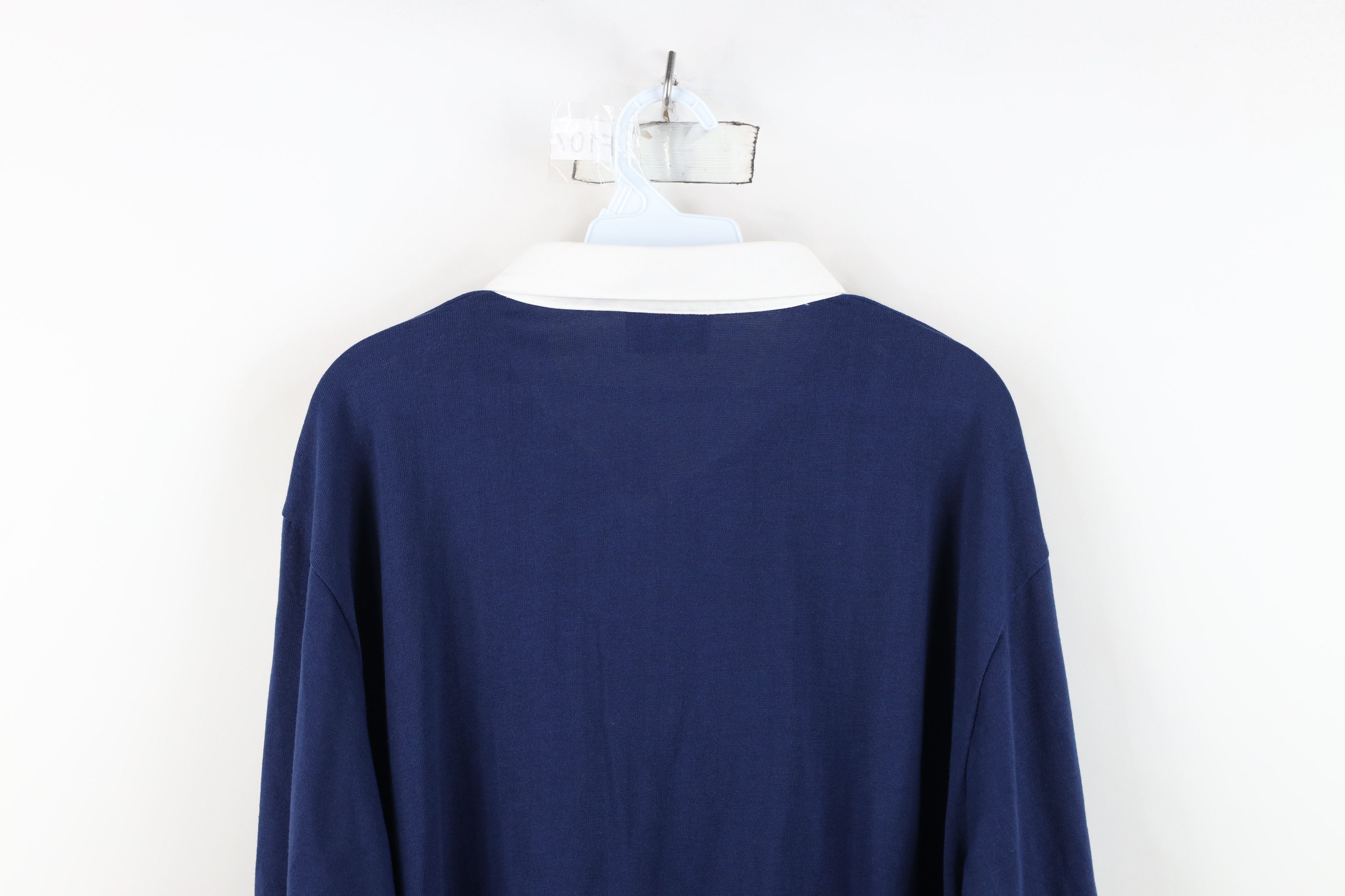 Vintage Deadstock Vintage 70s Streetwear Long Sleeve Rugby Polo Size US XXL / EU 58 / 5 - 9 Thumbnail