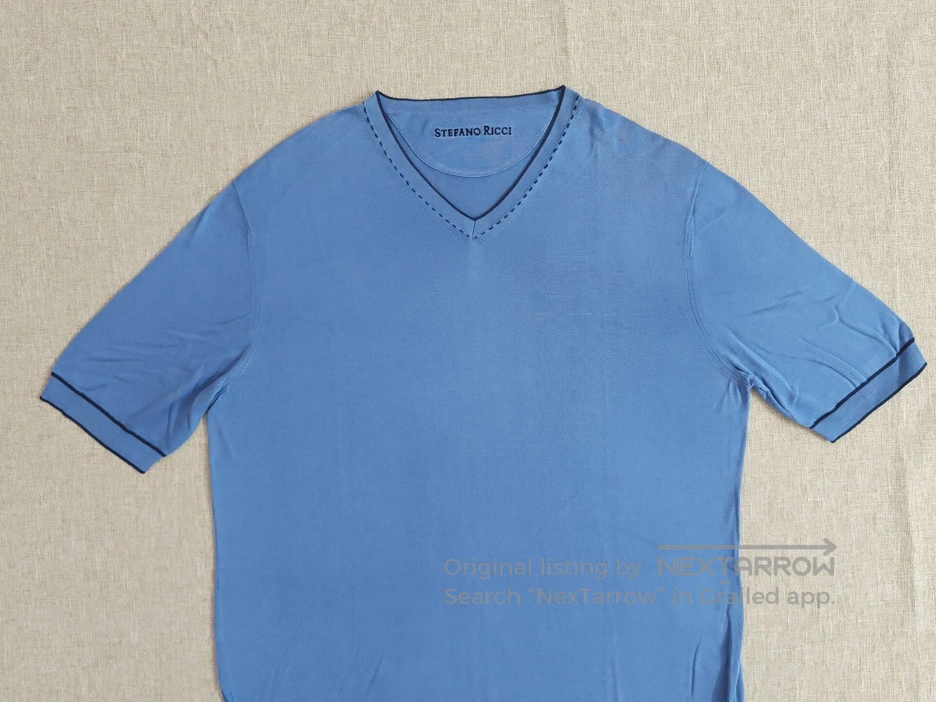 Stefano Ricci Stefano Ricci Men's Knit Short-Sleeve Tee. Size US M / EU 48-50 / 2 - 2 Thumbnail