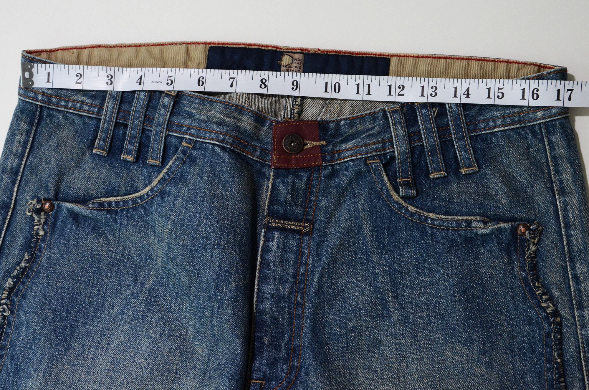 Marithe + Francois Girbaud M+FG Jorts W34 Sample item Rare Design 2006 Carft Size US 34 / EU 50 - 12 Thumbnail