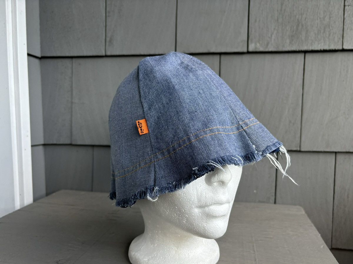 Levi's 1970s Levi's Crusher Hat Vintage Orange Tab Bucket Hat Size ONE SIZE - 18 Thumbnail
