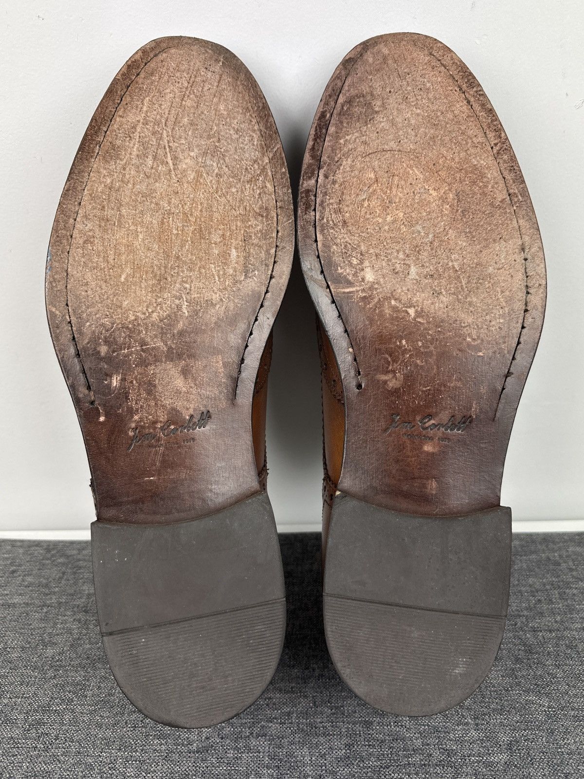 Other Jim Corbett Leather Wingtip Brogue Derby Dress Shoes Brown Size US 10 / EU 43 - 18 Thumbnail