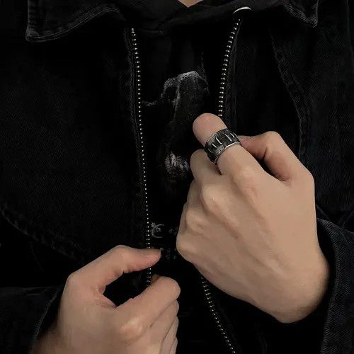 Jewelry Crazy Jewelry Rings Open Size Chrome Ring (Size 7-13) Size ONE SIZE - 4 Thumbnail