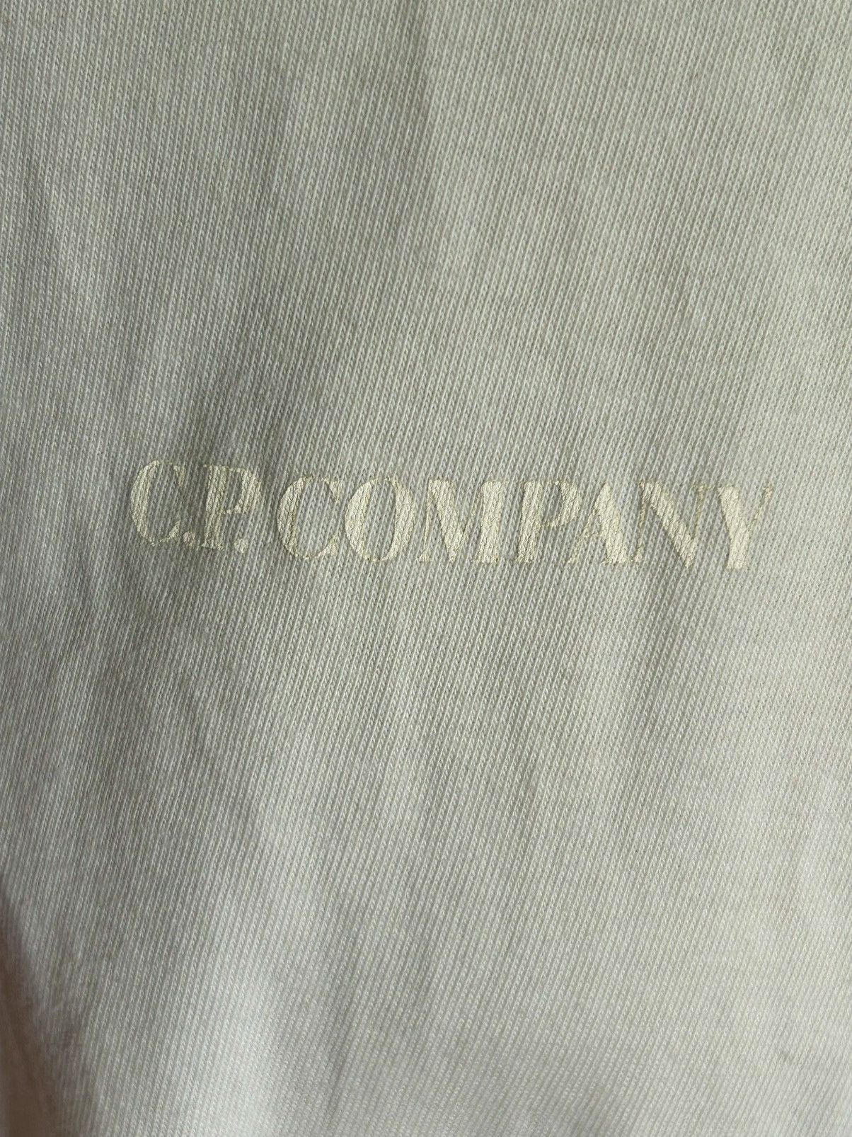 C.P. Company C.P. Company Resist Dyed Logo T-shirt Light Yellow cream Size US M / EU 48-50 / 2 - 5 Thumbnail