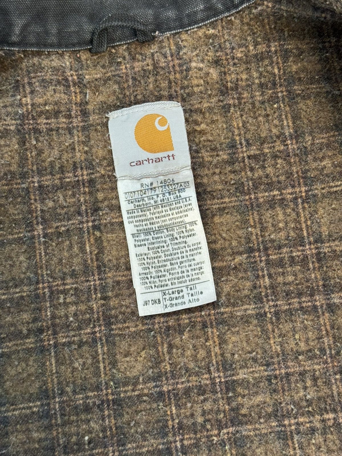 Carhartt Vtg Y2k ‘07 J97 DKB Brown Carhartt Detroit Jacket. Size XLT Size US XL / EU 56 / 4 - 5 Thumbnail