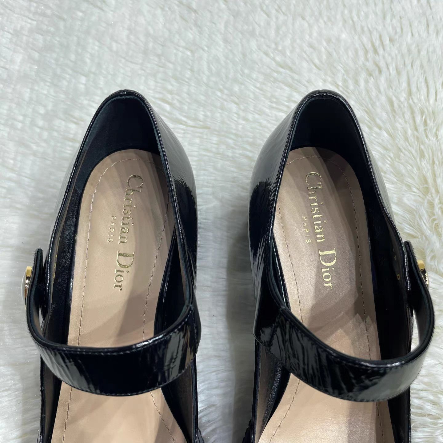 Dior DIOR D-Doll Mary Jane Round Toe Block Heel Pumps K15 Size US 9 / IT 39 - 7 Thumbnail