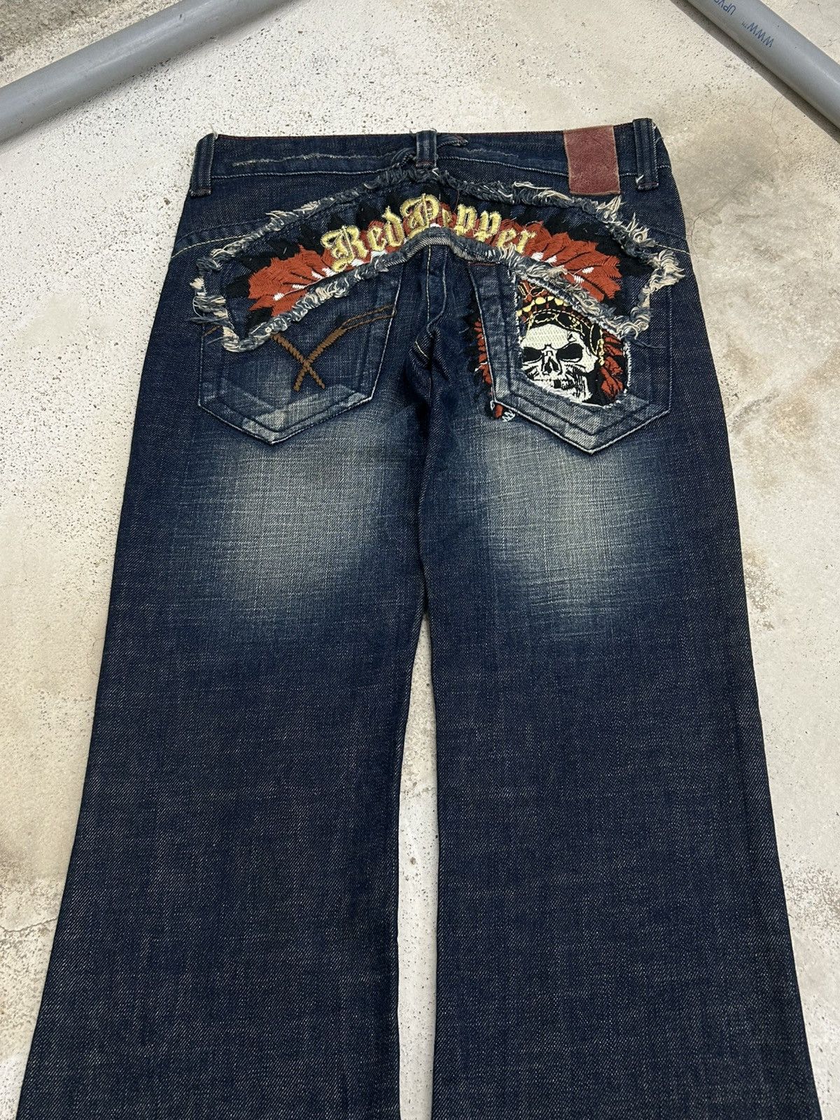 Hysteric Glamour Flare Red Pepper Japan Jean Patches Distressed Embroidery Size US 30 / EU 46 - 12 Thumbnail