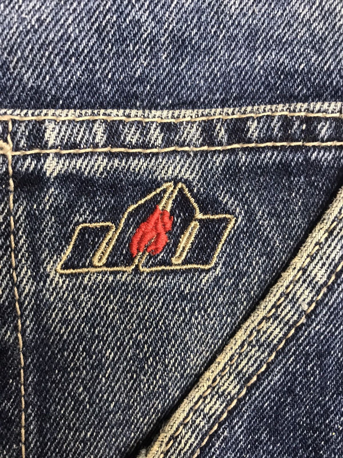 Vintage 🔥SUPER BAGGY🔥Vintage Johnny Blaze Baggy THRASHED DENIM F24 Size US 36 / EU 52 - 19 Thumbnail