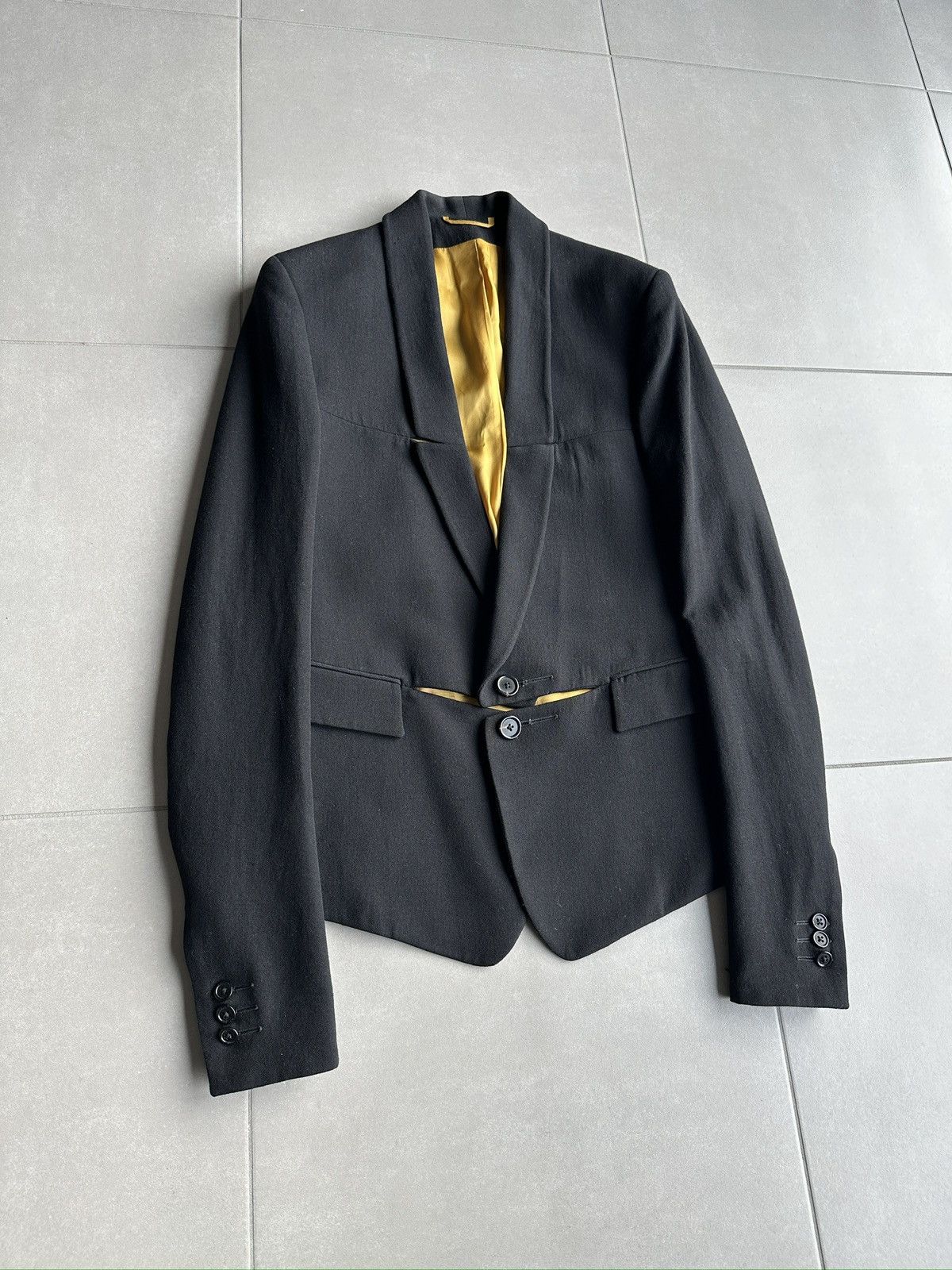 Ann Demeulemeester Ann Demeulemeester AW11 Split tailored jacket Size US S / EU 44-46 / 1 - 4 Thumbnail