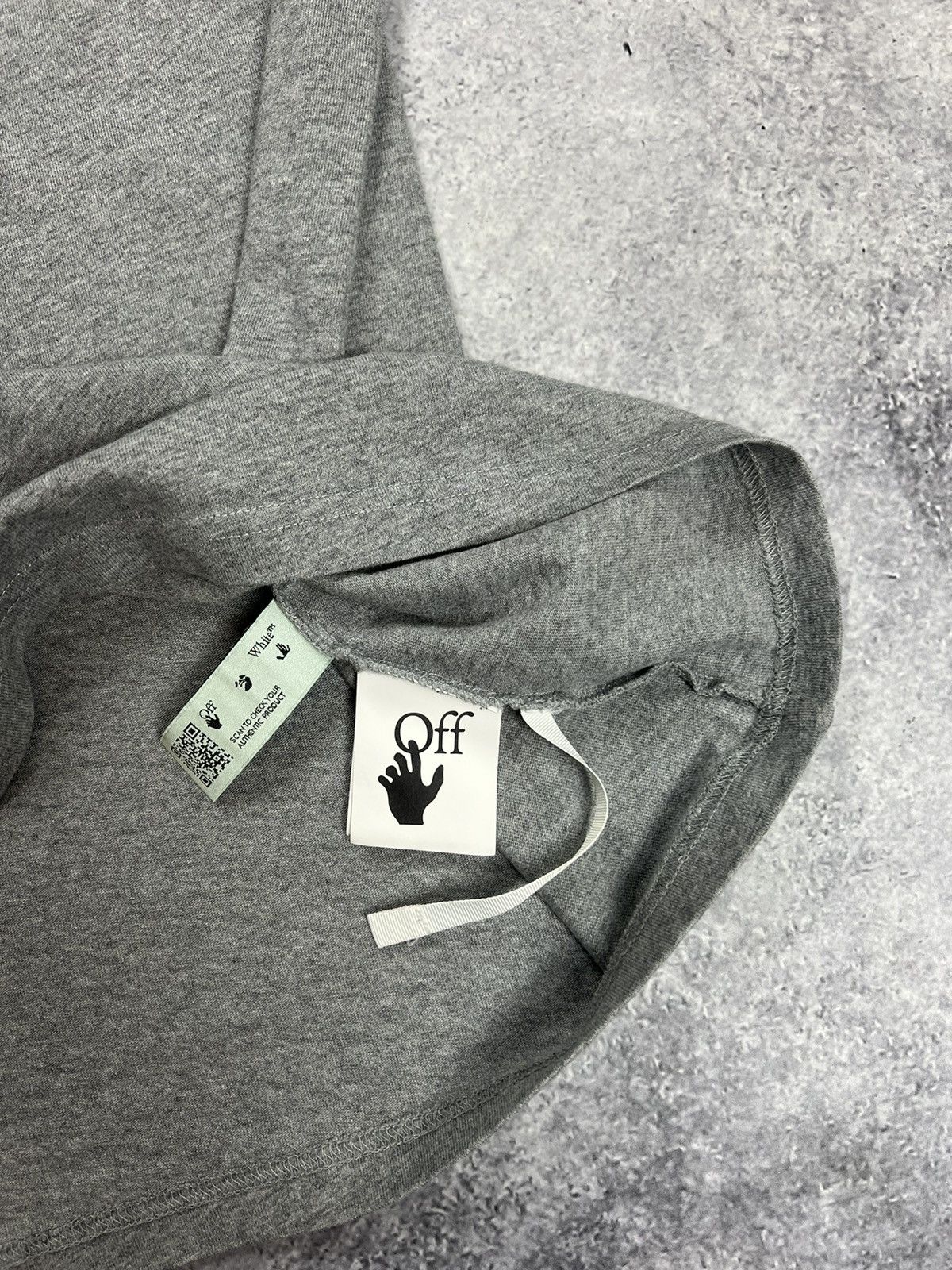 Off-White Off-white script grey women’s tee Size M / US 6-8 / IT 42-44 - 3 Thumbnail