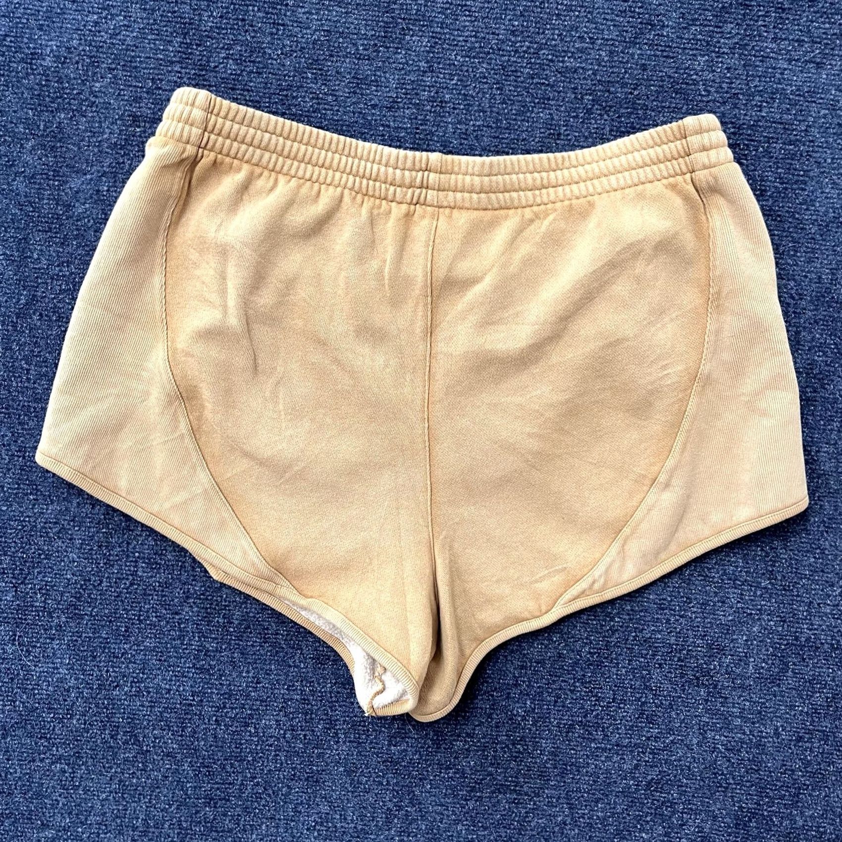 Vintage PINK Victoria's Secret Fleece Sweat Shorts Womens Large Beige Lounge Casual Size 36" / US 14 / IT 50 - 5 Thumbnail