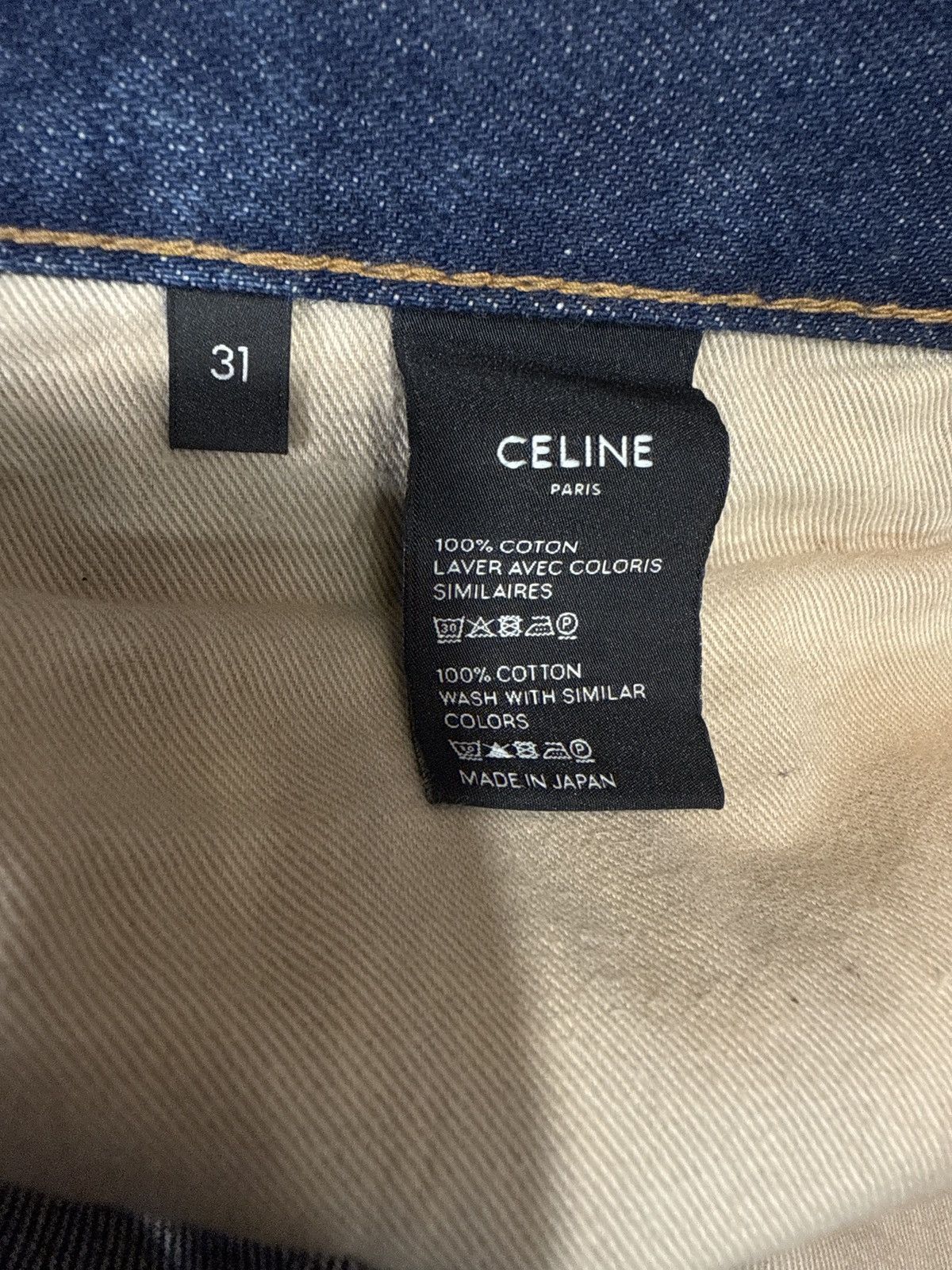 Celine Celine Dark Denim Jeans 31 Size US 31 - 7 Thumbnail