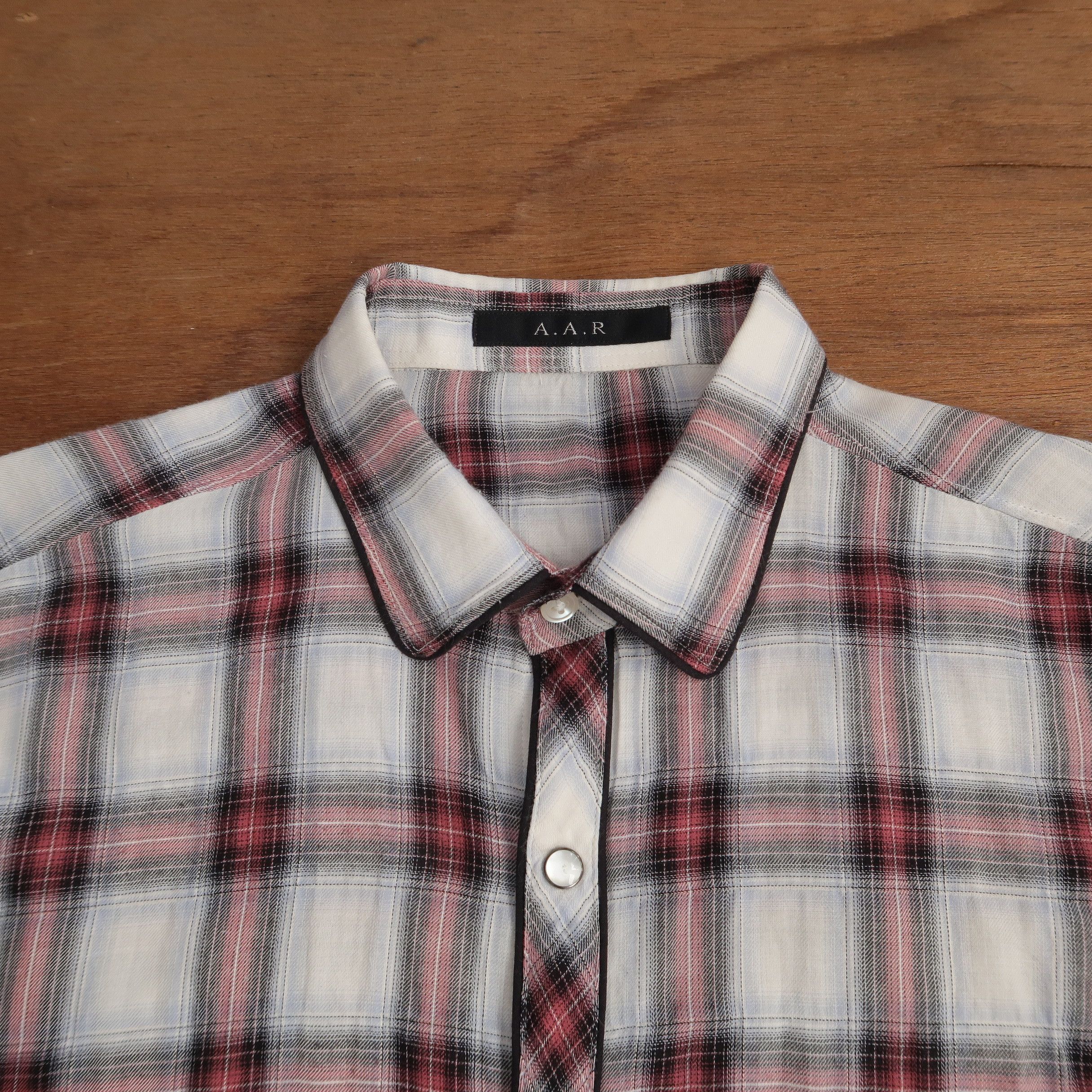 Yohji Yamamoto 90s Yohji Yamamoto AAR Psychedelic Plaid Shirt Size US S / EU 44-46 / 1 - 3 Thumbnail