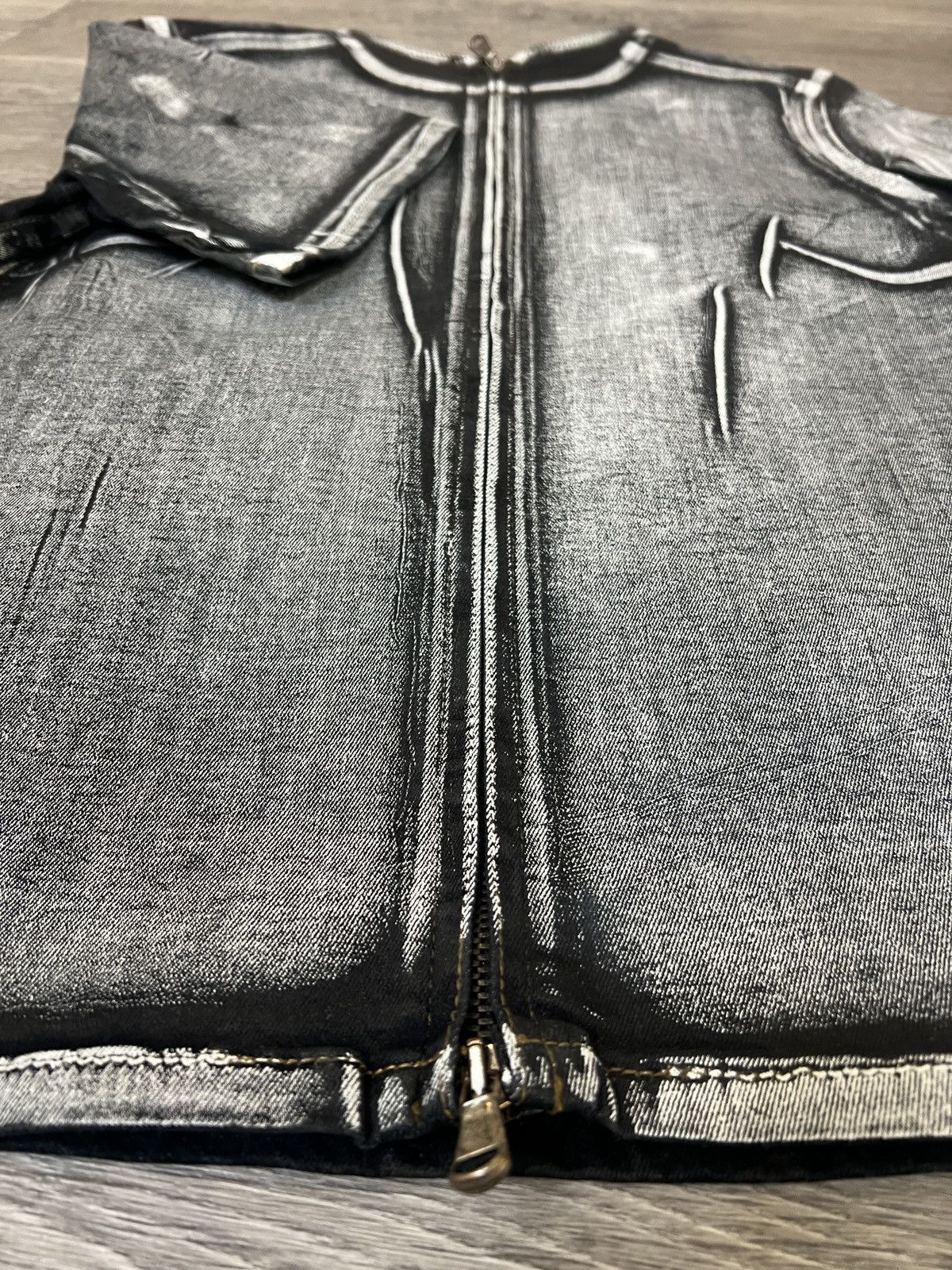 McQ Alexander McQueen Alexander McQueen Denim Short Sleeve Zip-up Jacket Prototype Size S / US 4 / IT 40 - 14 Thumbnail