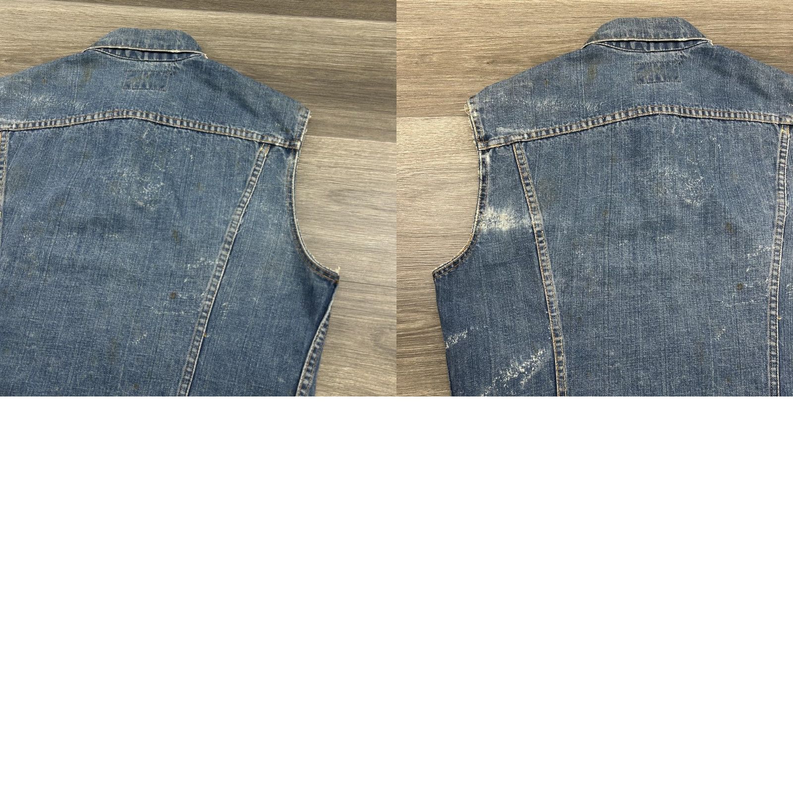 Levi's VINTAGE Levi's Denim Vest Biker Shirt Mens 44 Regular Blue 60s Patch Pins Motorcycle Leather Waistband Patch Embroidered Button Front Size US S / EU 44-46 / 1 - 10 Thumbnail
