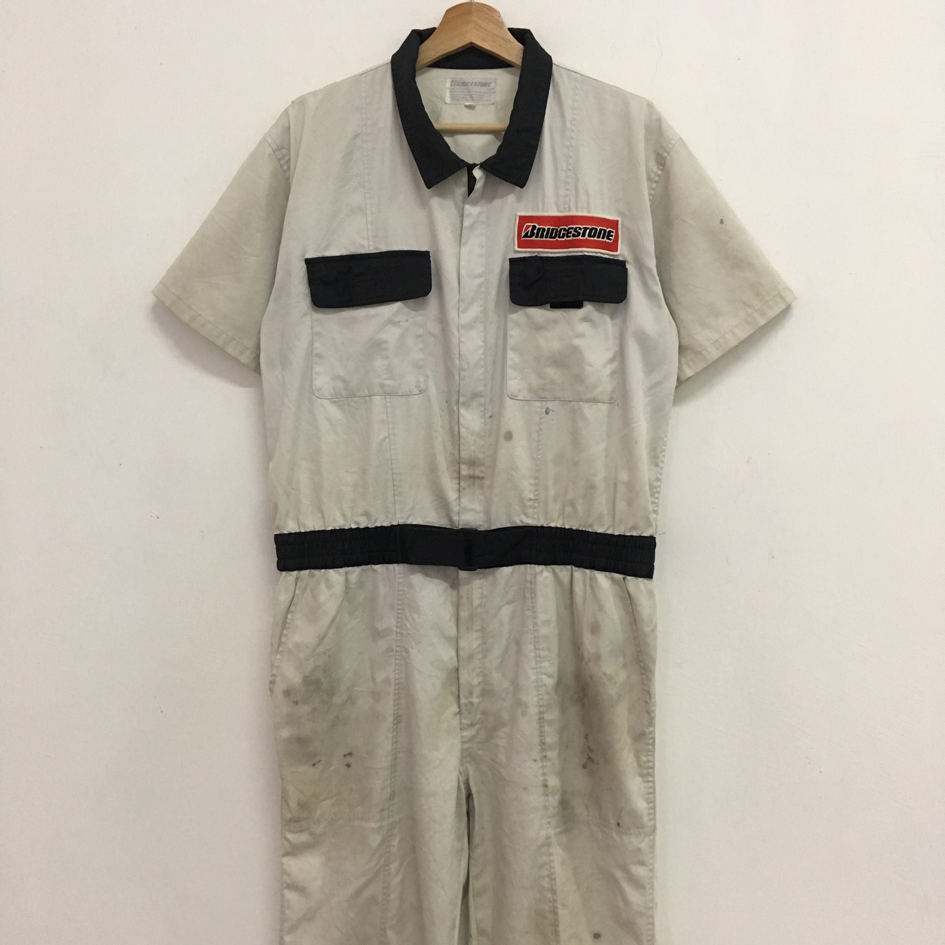 Japanese Brand Vintage 90's Heavy Used Bridgestone Japan Motorsport Racing Size US 34 / EU 50 - 3 Thumbnail