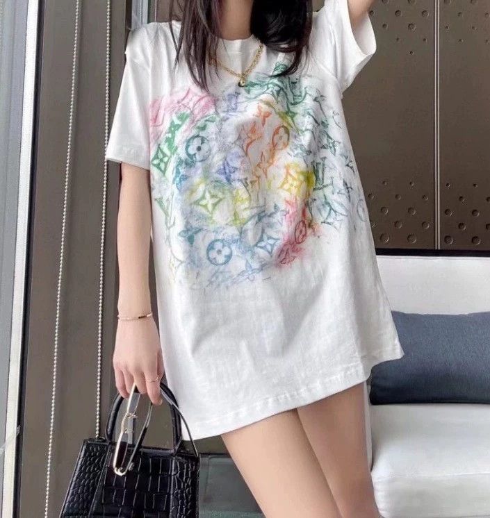 Louis Vuitton Louis Vuitton White presbyopic full print crayon graffiti Size US XL / EU 56 / 4 - 5 Thumbnail