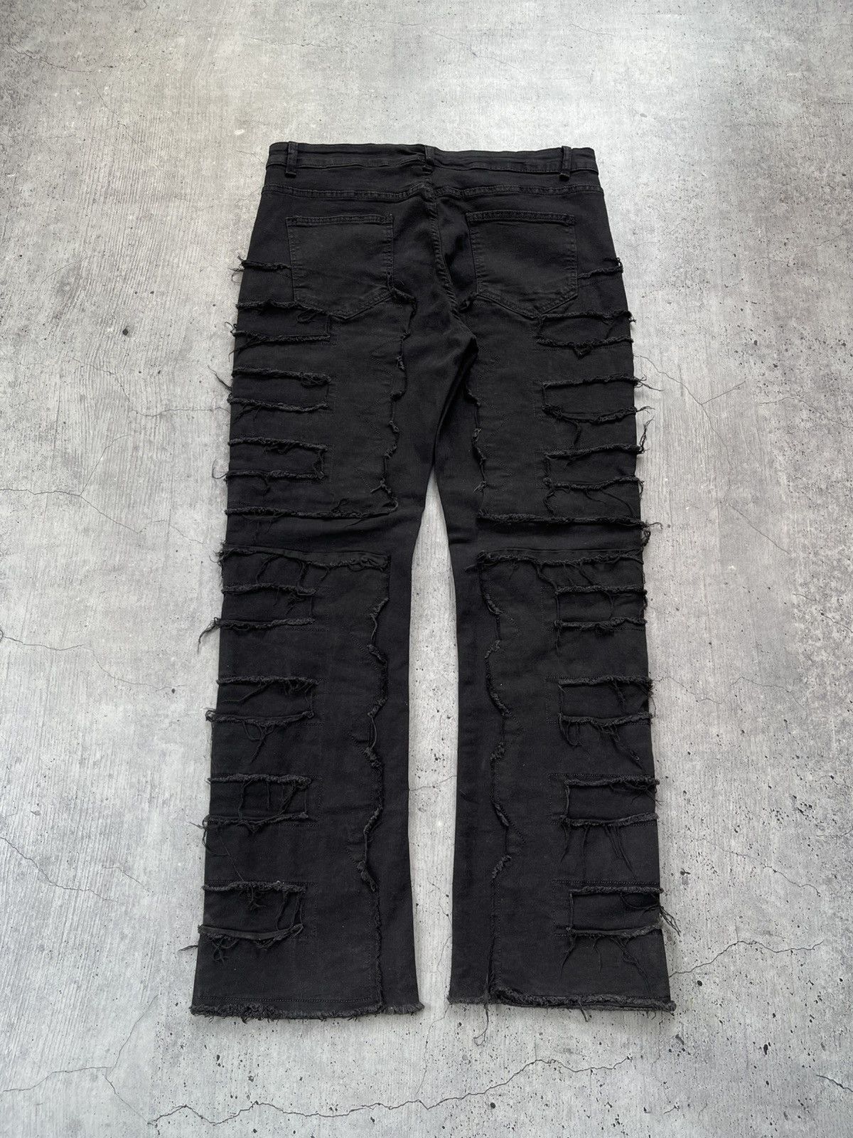 Junya Watanabe × Vintage AVANT GARDE JUNYA WATANABE STYLE CRAZY DISTRESSED OPIUM PANT Size US 34 / EU 50 - 6 Thumbnail