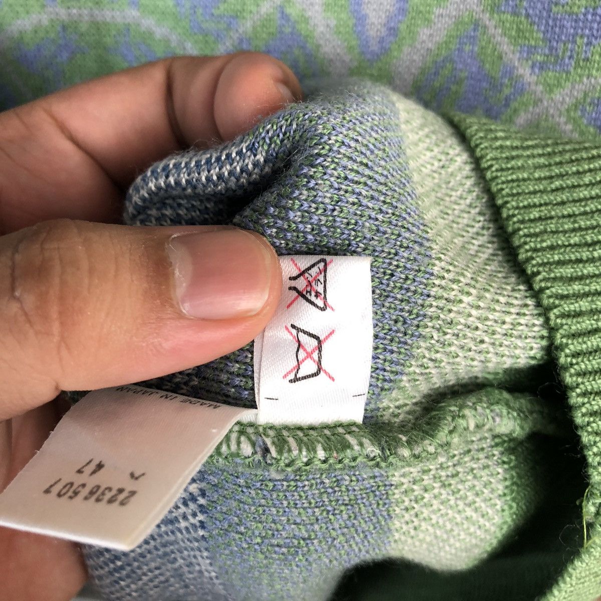 Homespun Knitwear × Japanese Brand × Palmer Trading Company Arnold Palmer vintage japan art Green Knitwear #A1254 Size L / US 10 / IT 46 - 14 Thumbnail