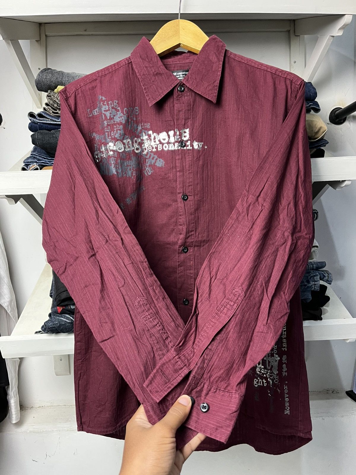 Japanese Brand 2000s ifsixwasnine punk style shirt Size US M / EU 48-50 / 2 - 3 Thumbnail