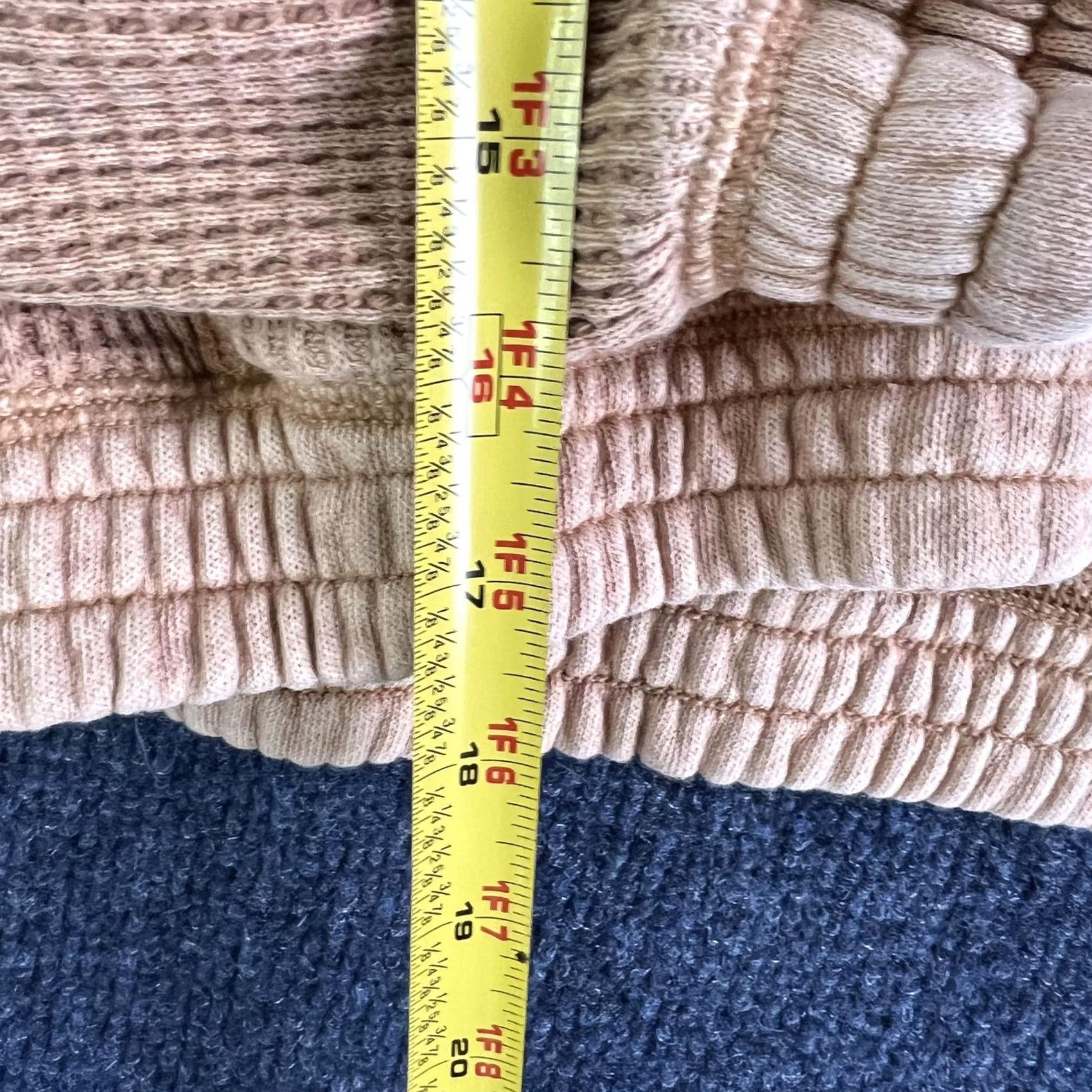 Vintage Aerie Hoodie Womens Small Tan Waffle Knit Zip Front Cropped Sweatshirt Lounge Size S / US 4 / IT 40 - 3 Thumbnail