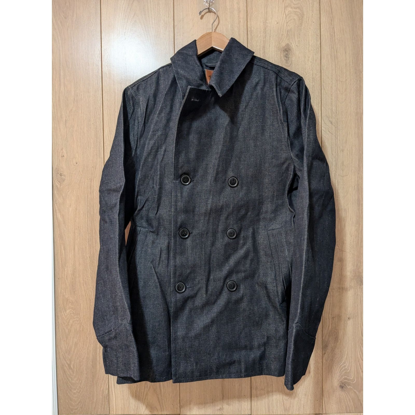 Gap GAP Men - 1969 Premium Denim Peacoat/ Sz M / NWOT Size US M / EU 48-50 / 2 - 3 Thumbnail