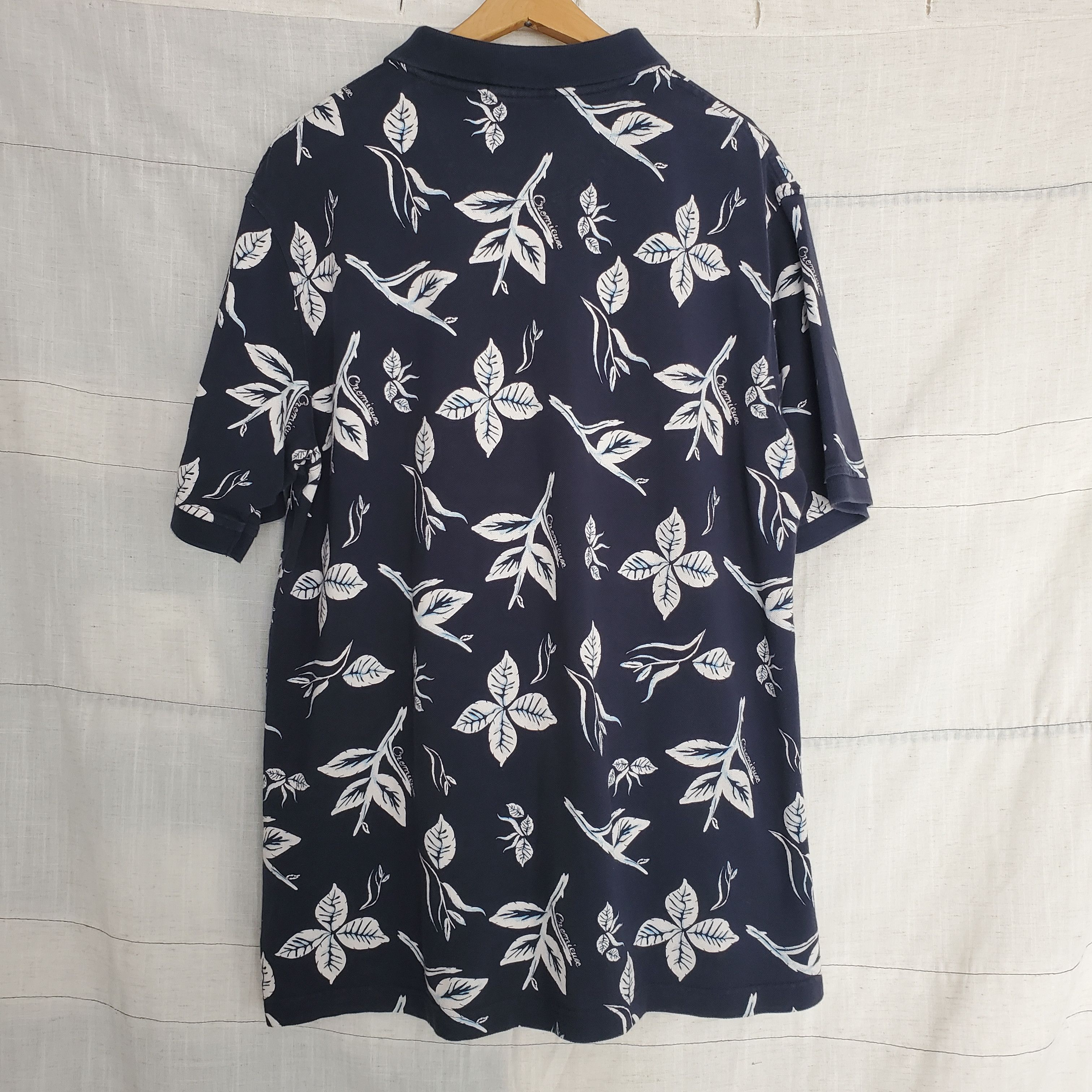 Daniel Cremieux Daniel Cremieux Collection Navy And White Floral Polo SZ:L Size US L / EU 52-54 / 3 - 1 Thumbnail