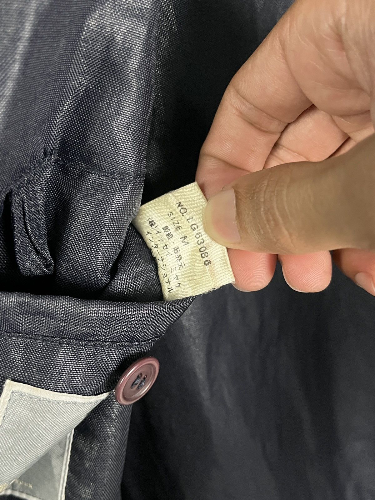Issey Miyake × Vintage Vintage 80s Issey Miyake Men Long Coat Brush Label Size US M / EU 48-50 / 2 - 11 Thumbnail